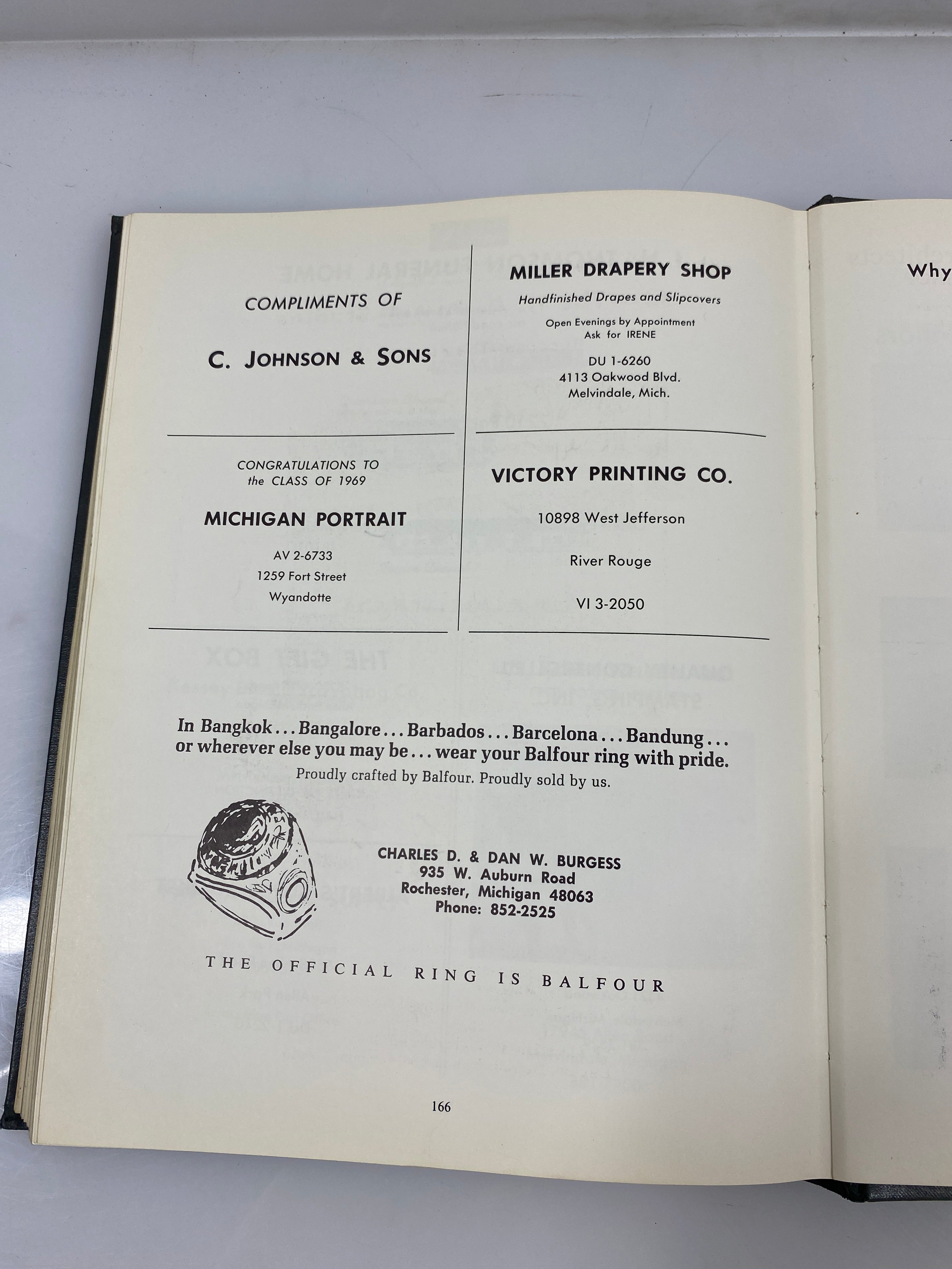 1969 "Cardinal Echo" Melvindale High School Yearbook Melvindale, MI HC