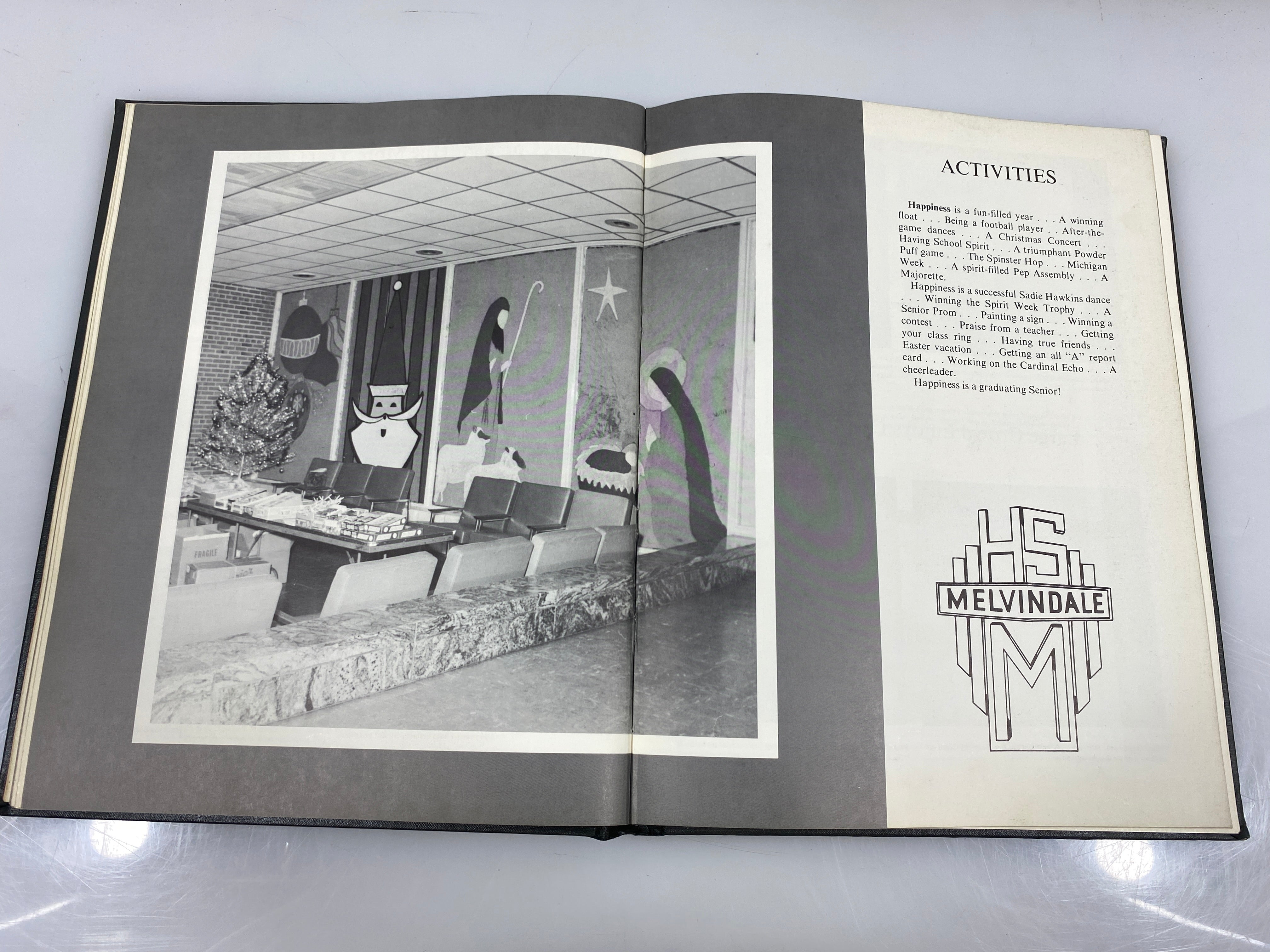 1969 "Cardinal Echo" Melvindale High School Yearbook Melvindale, MI HC