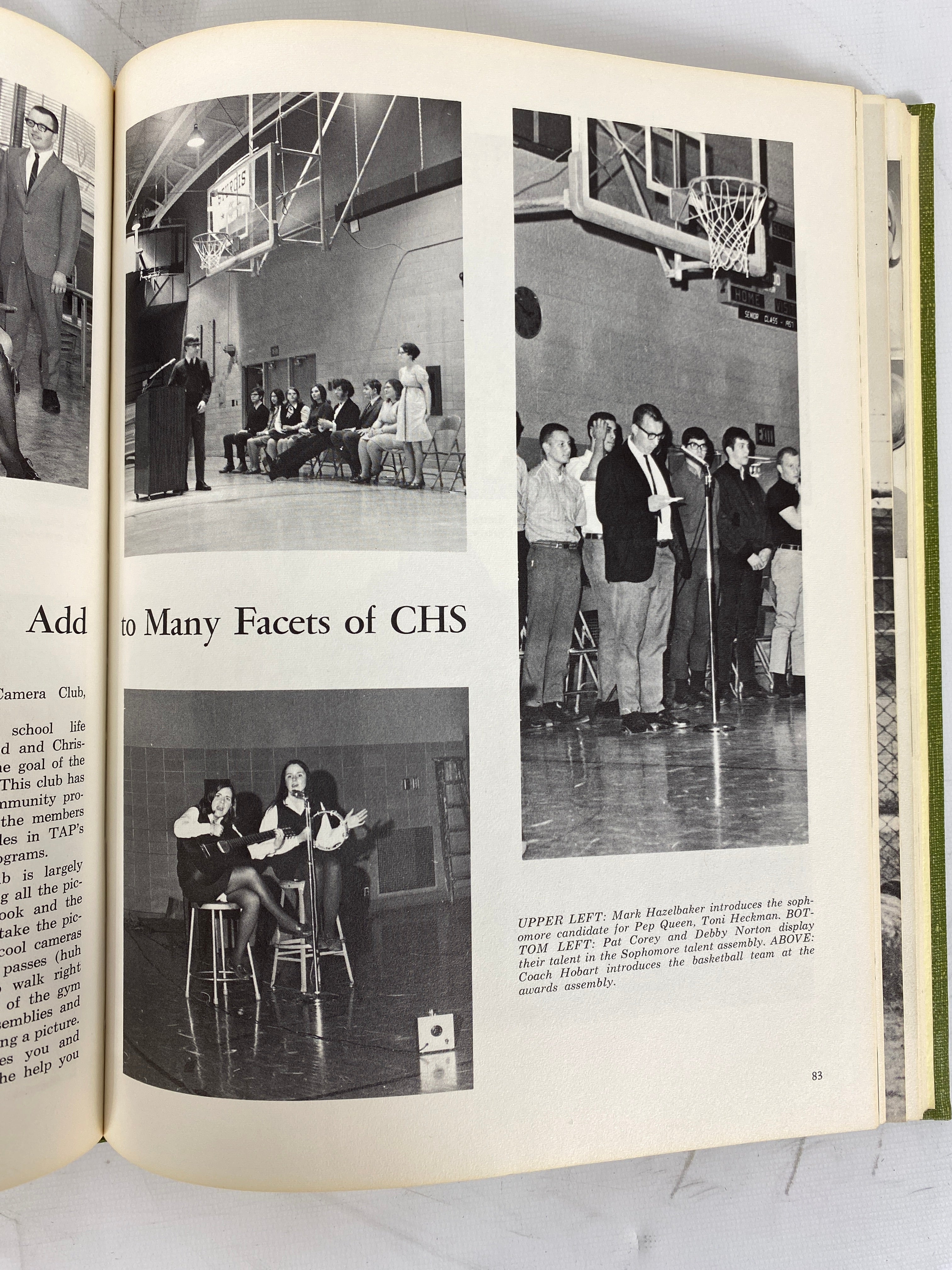 1969 Coldwater High School "Cardinal" Yearbook Coldwater Michigan HC