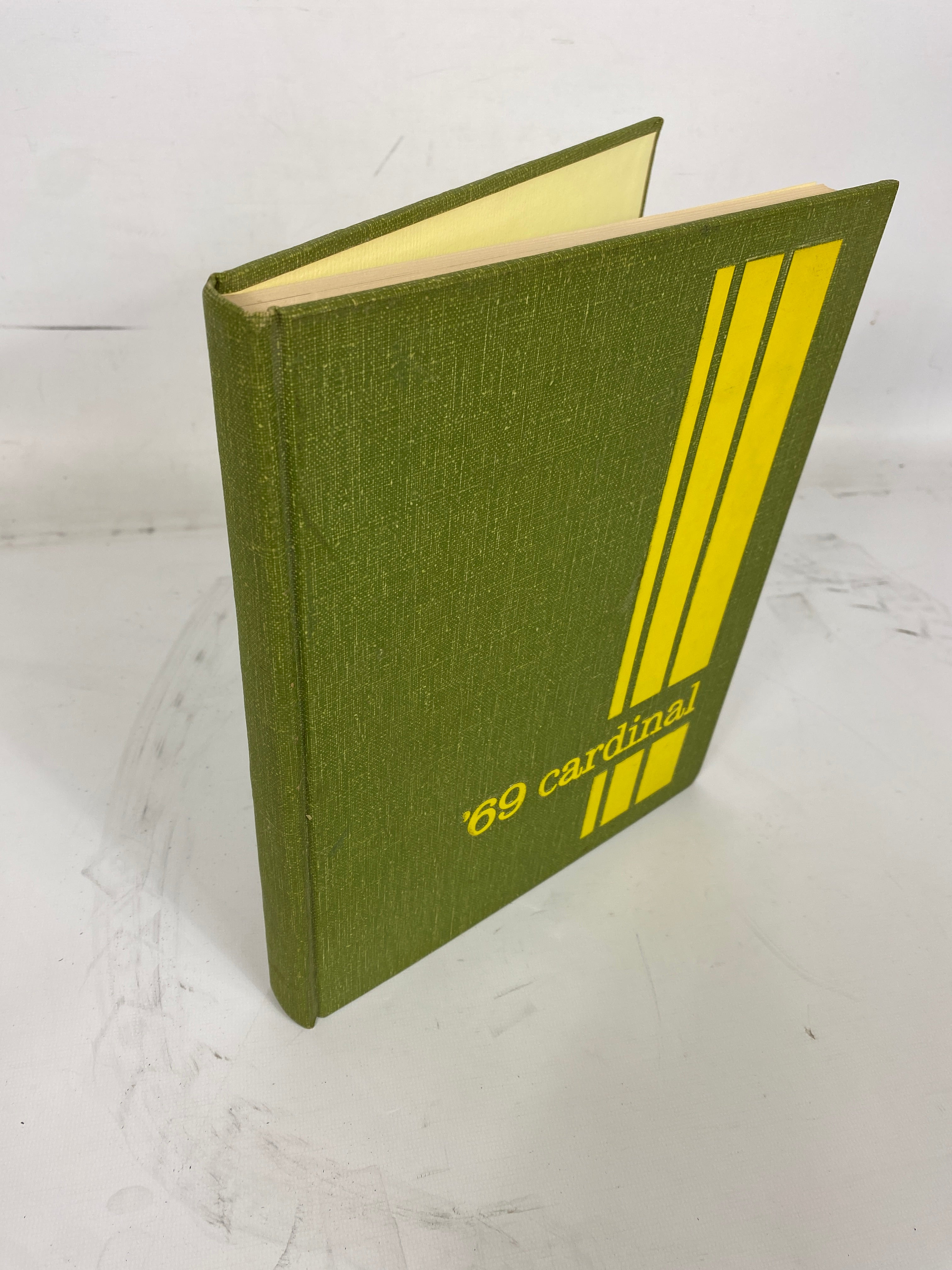 1969 Coldwater High School "Cardinal" Yearbook Coldwater Michigan HC