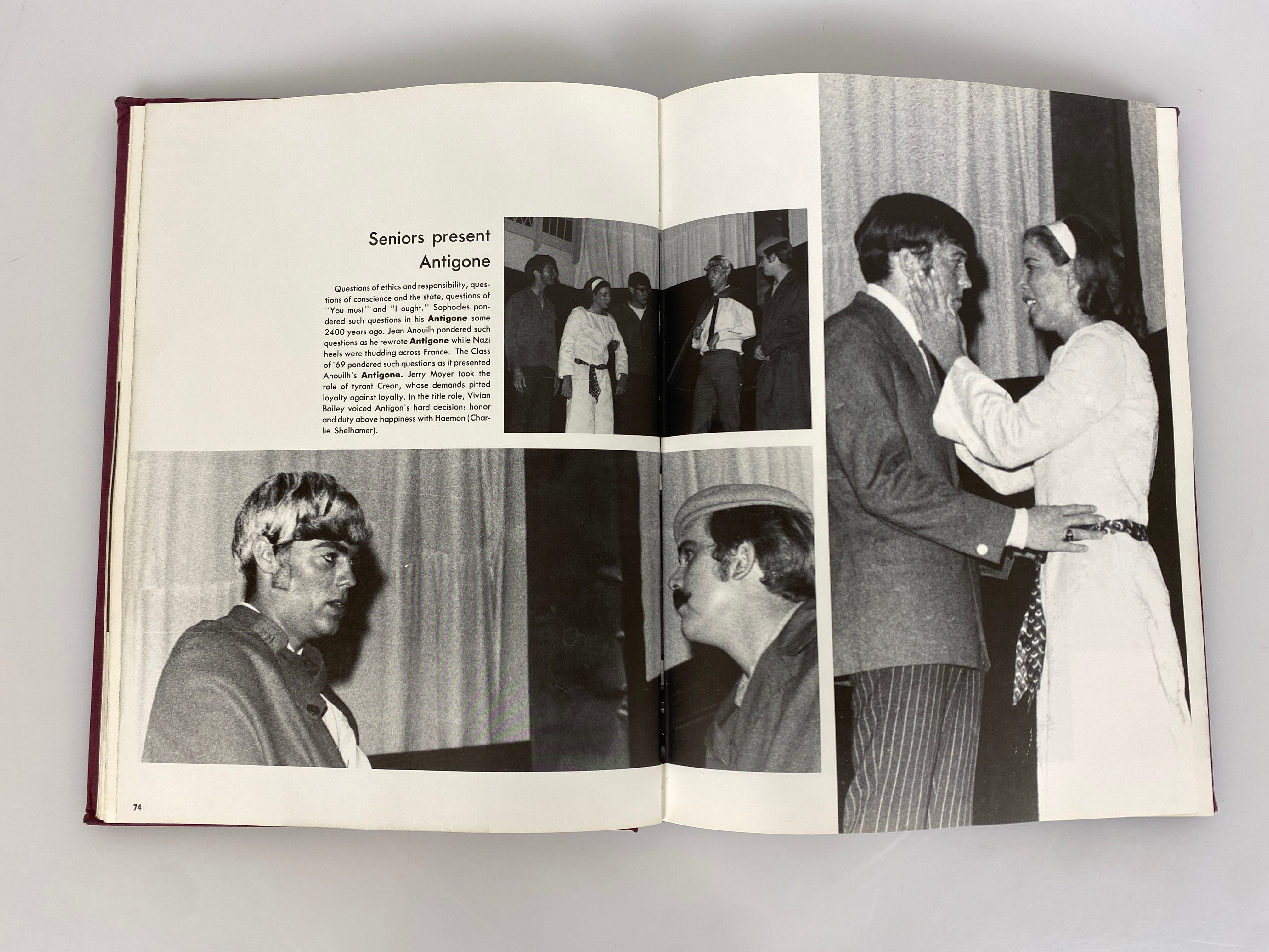 1969 Greenville College Yearbook Greenville Illinois HC