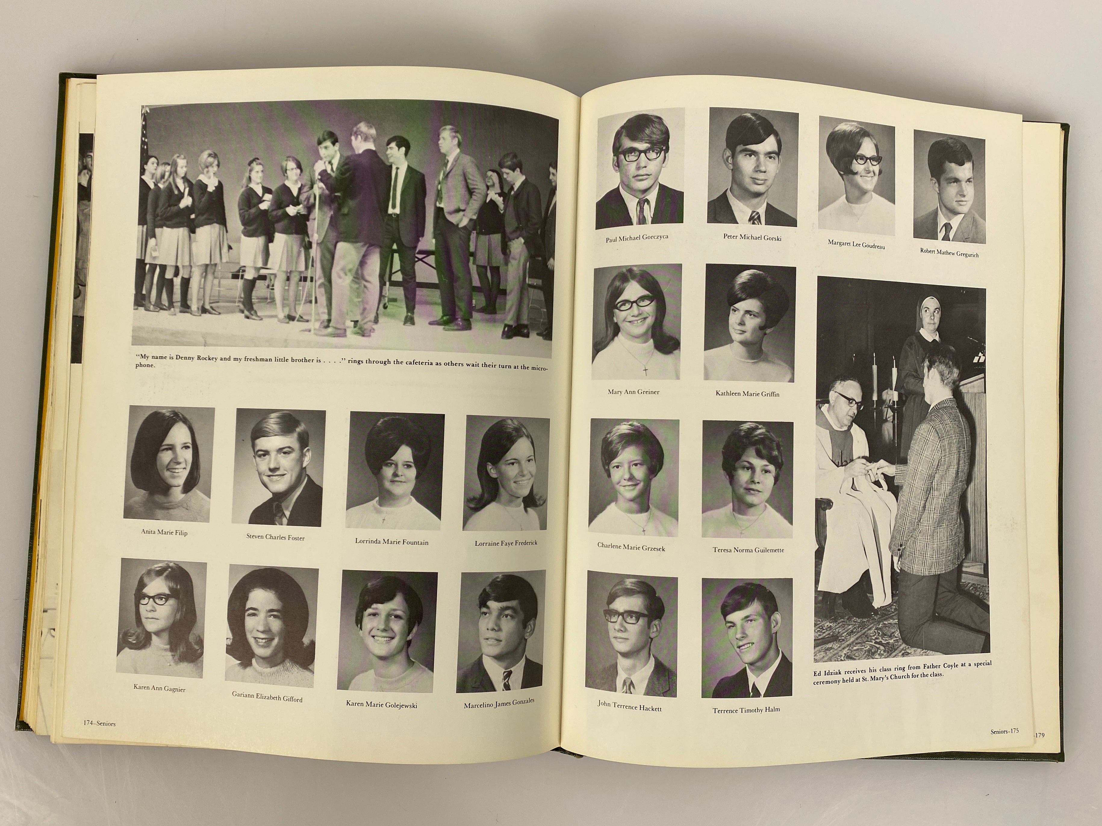 1969 Lumen Christi High School Yearbook Jackson Michigan HC