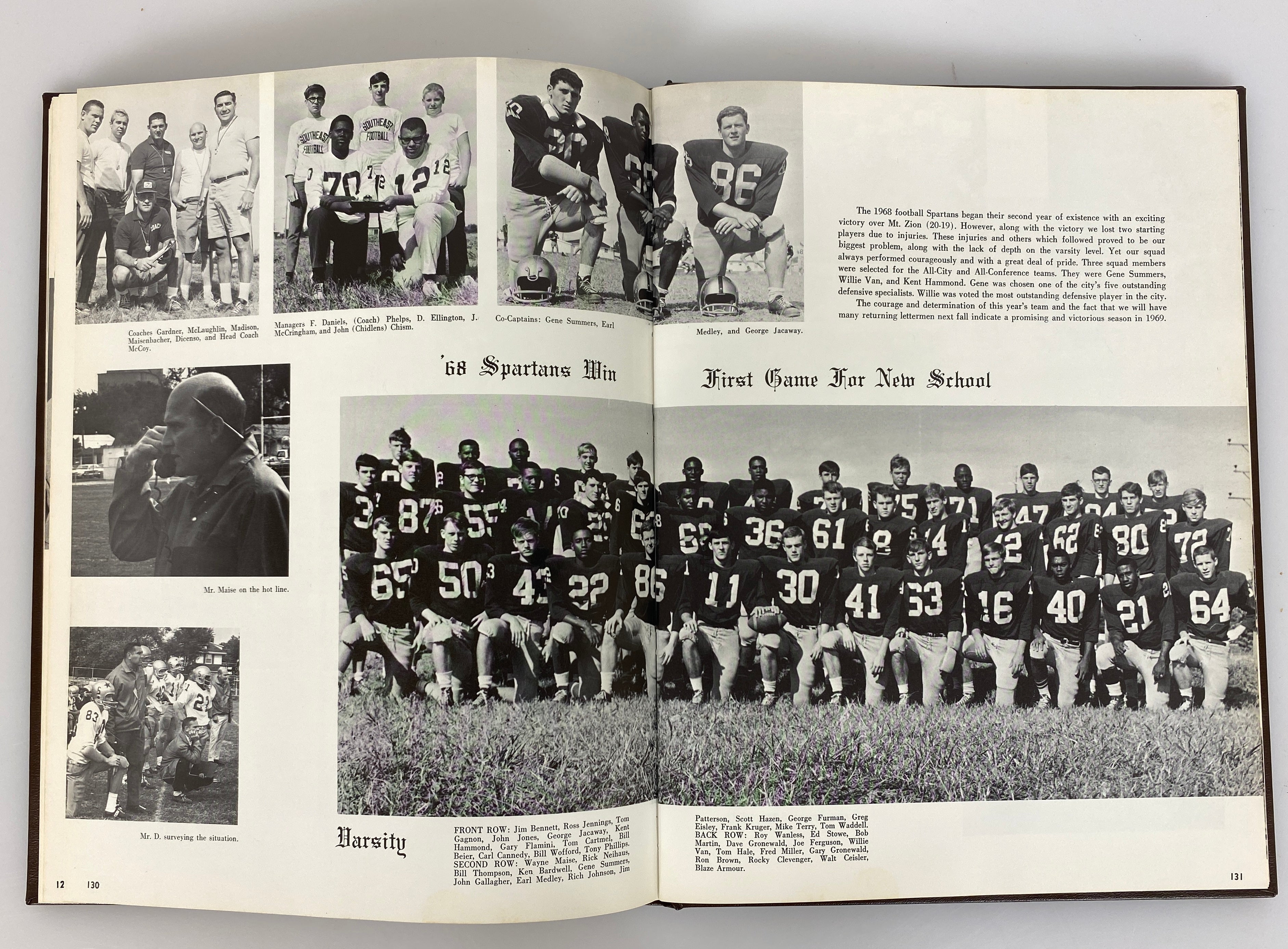 1969 Southeast High School Yearbook Springfield Illinois HC