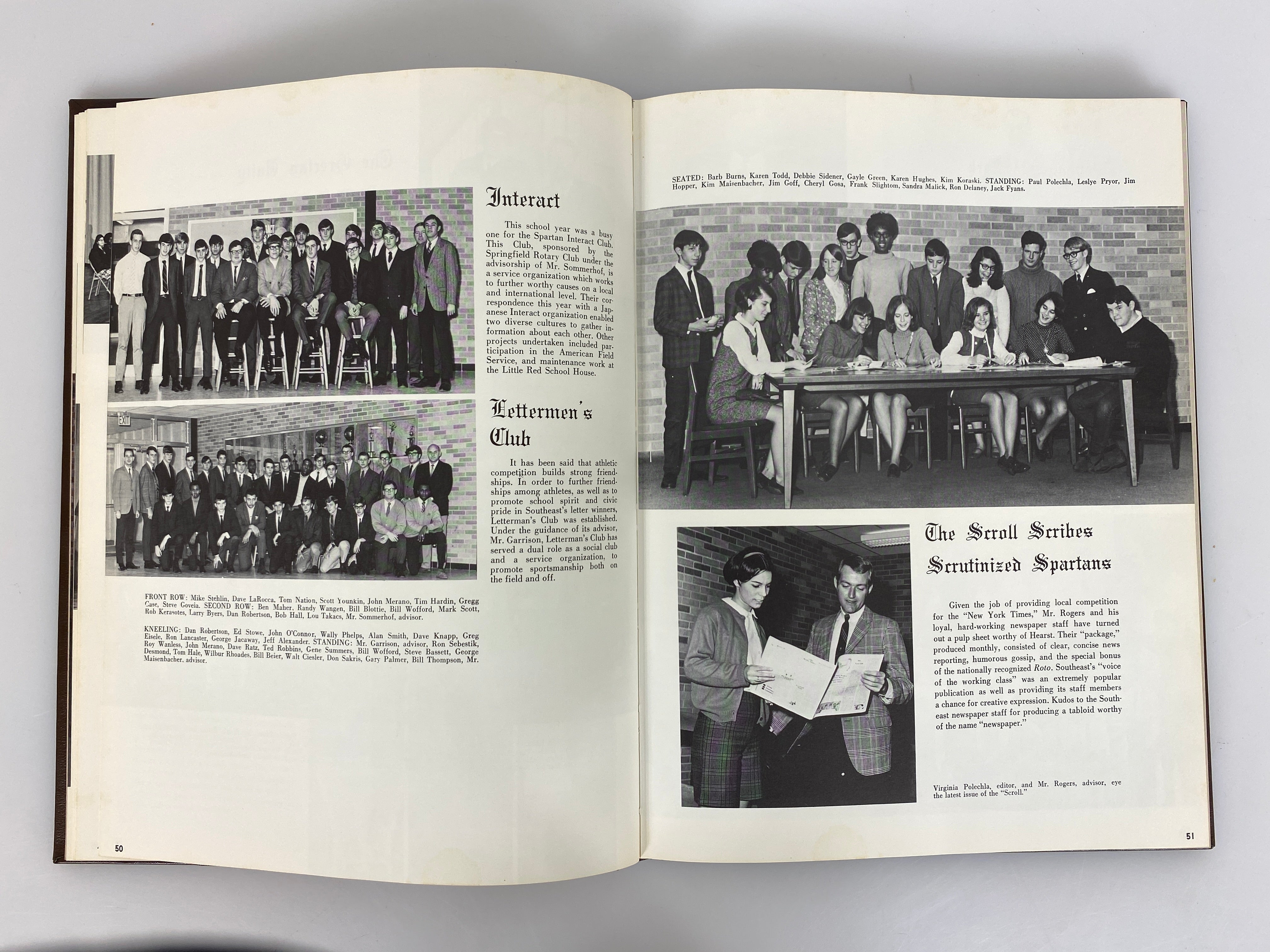 1969 Southeast High School Yearbook Springfield Illinois HC