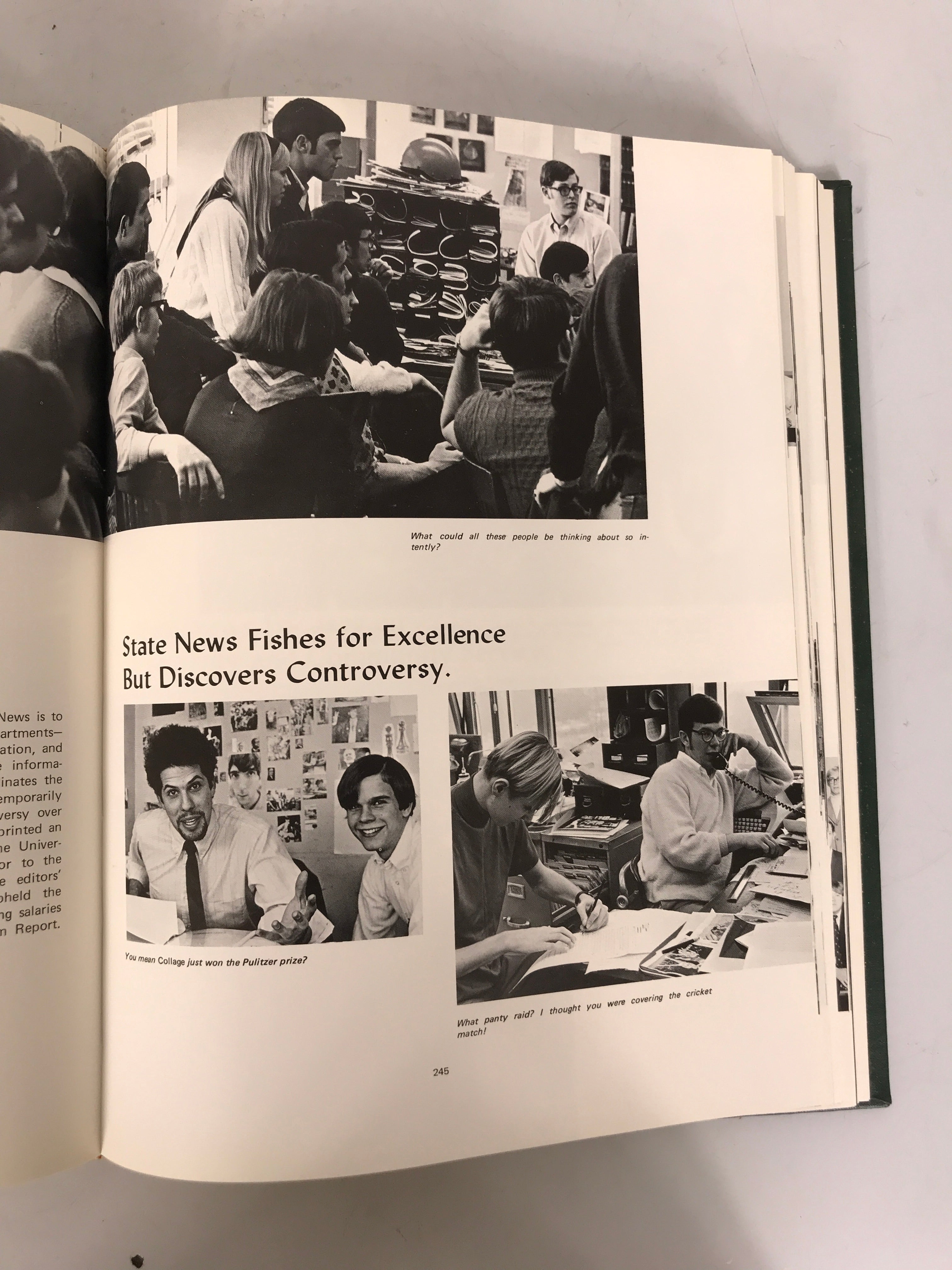 1969 "Wolverine" Michigan State University Yearbook HC