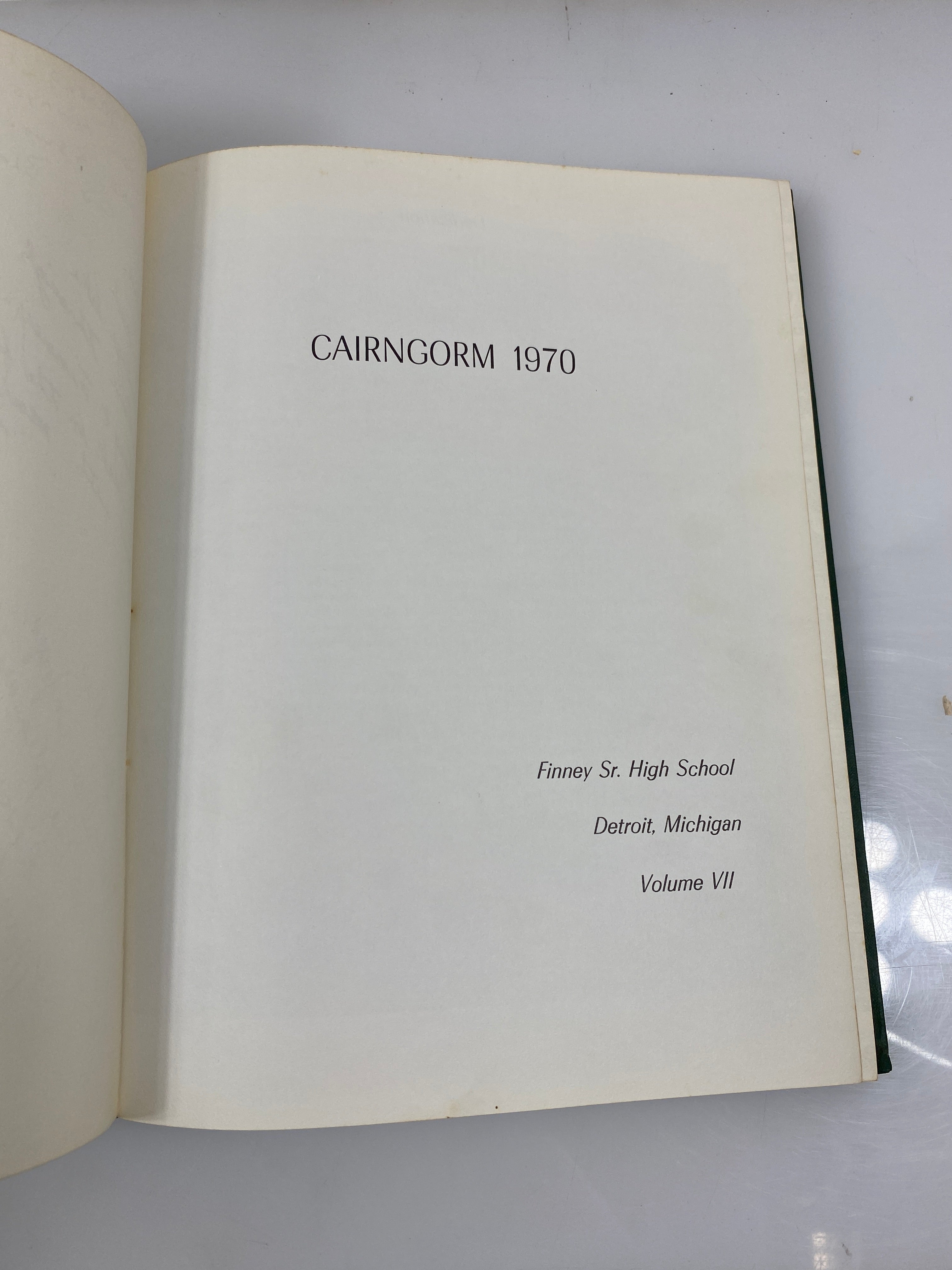 1970 "Cairngorm" Finney Jr. Sr. High School Yearbook Detroit MI HC