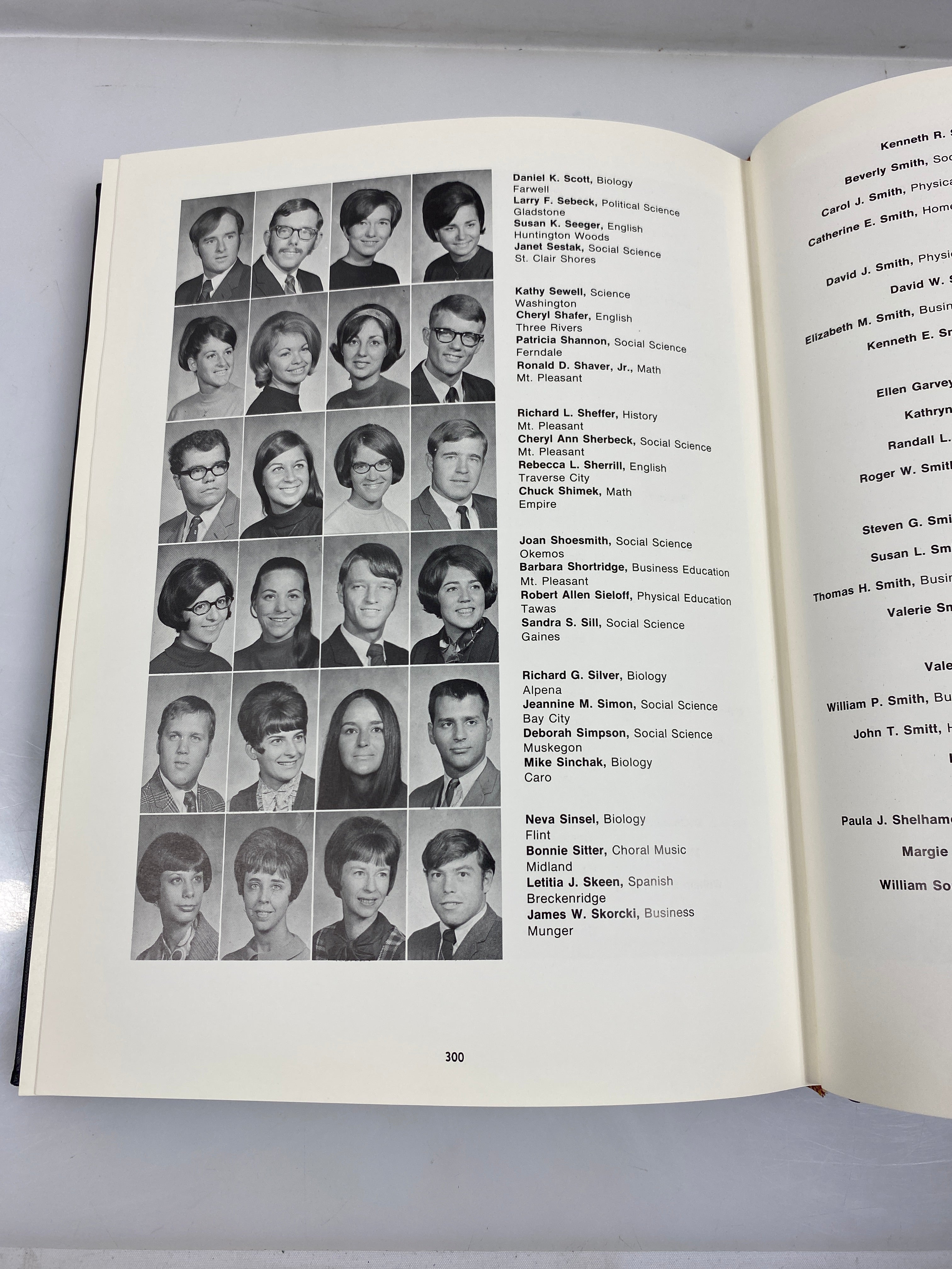 1970 "Chippewa" Central Michigan University Yearbook Mt. Pleasant, MI HC