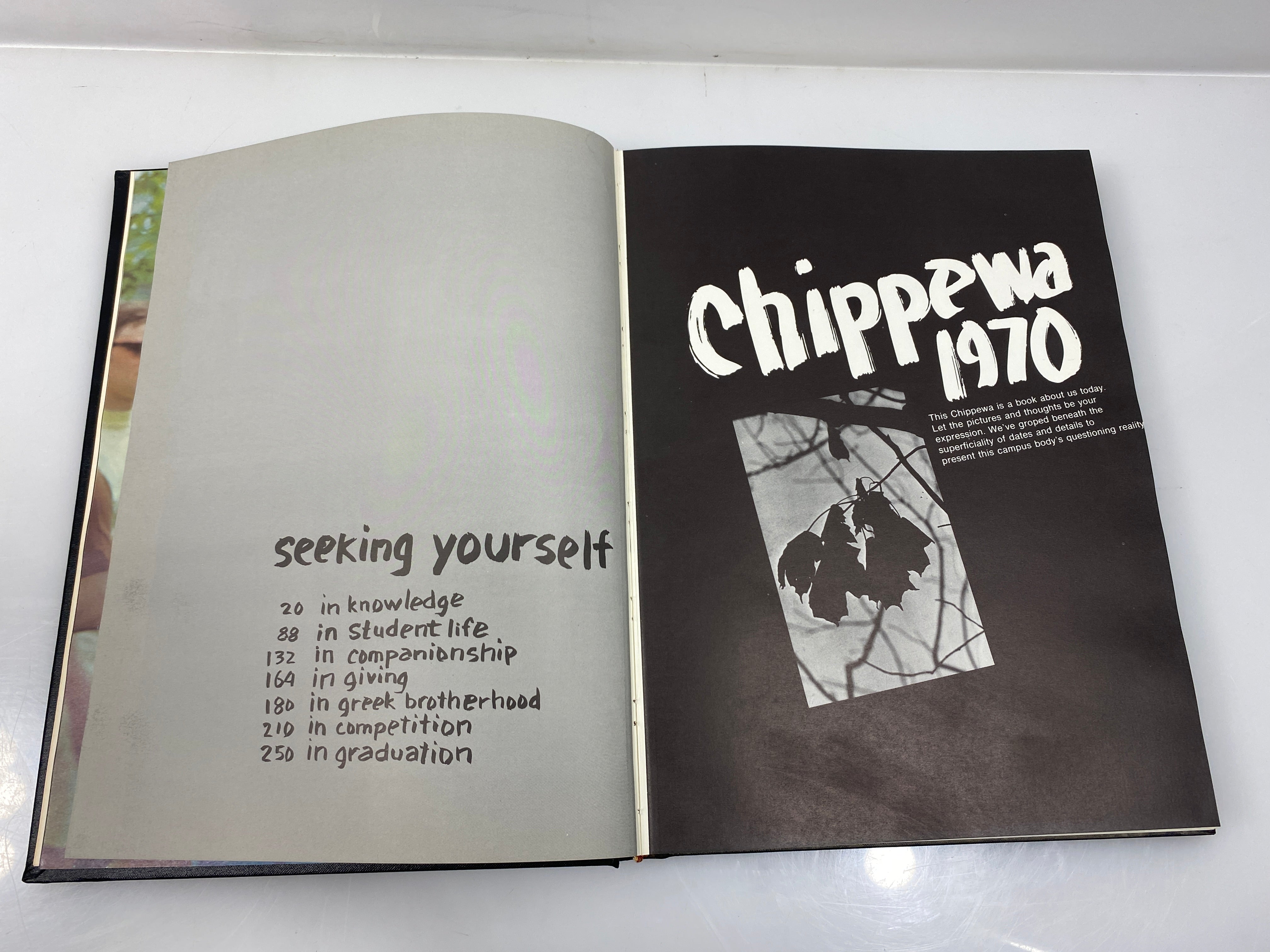 1970 "Chippewa" Central Michigan University Yearbook Mt. Pleasant, MI HC