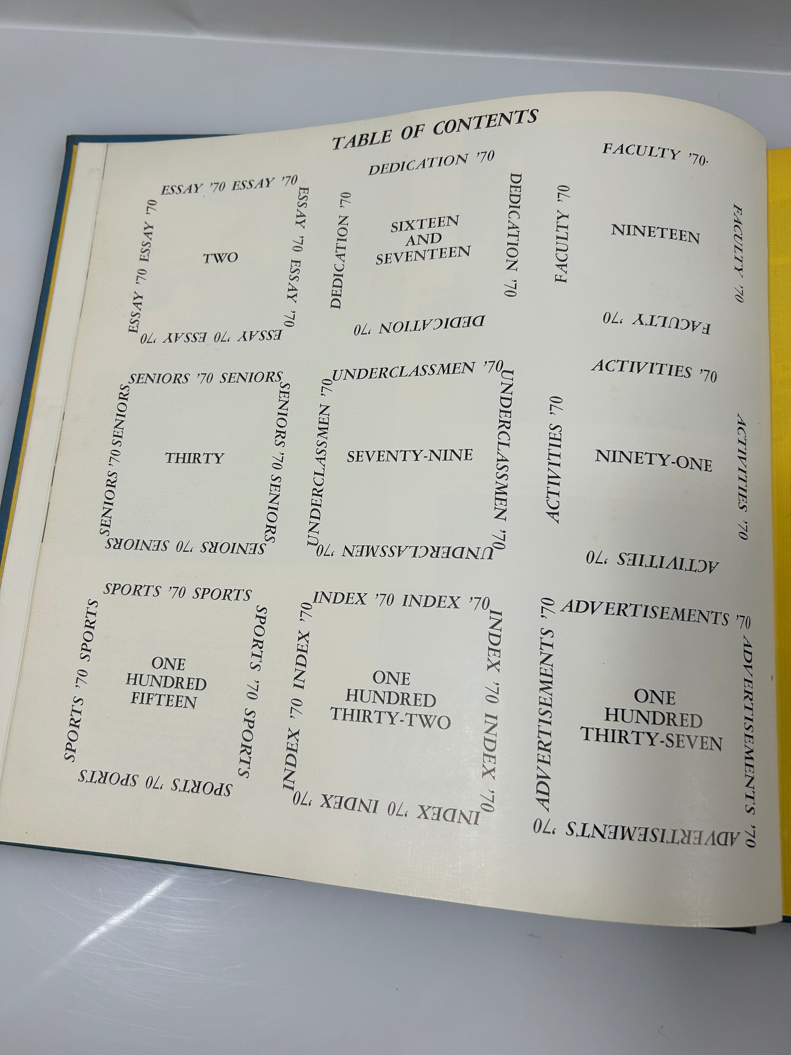 1970 Edgemont High School Yearbook "Respectus" Scarsdale NY HC