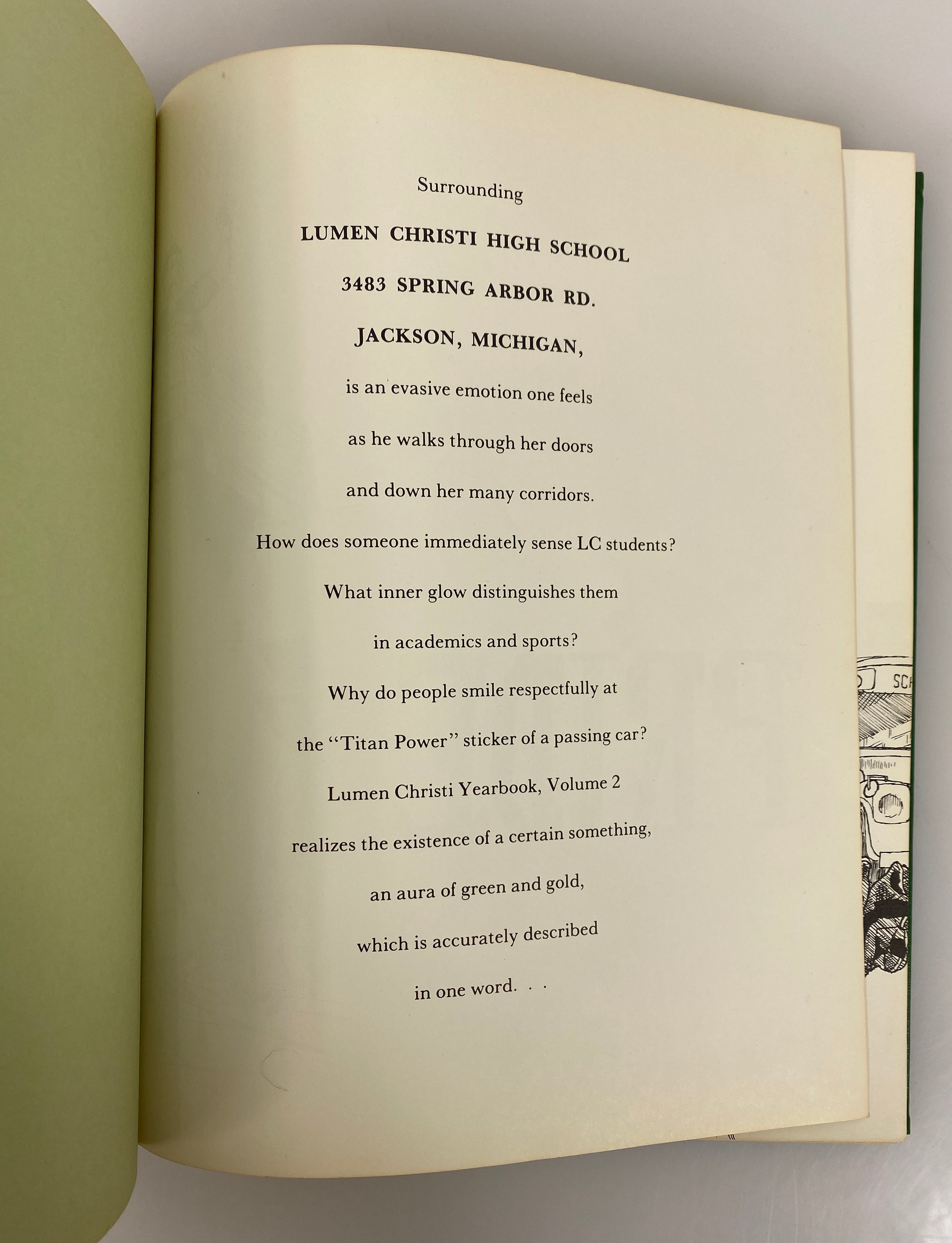 1970 Lumen Christi High School Yearbook Jackson Michigan HC