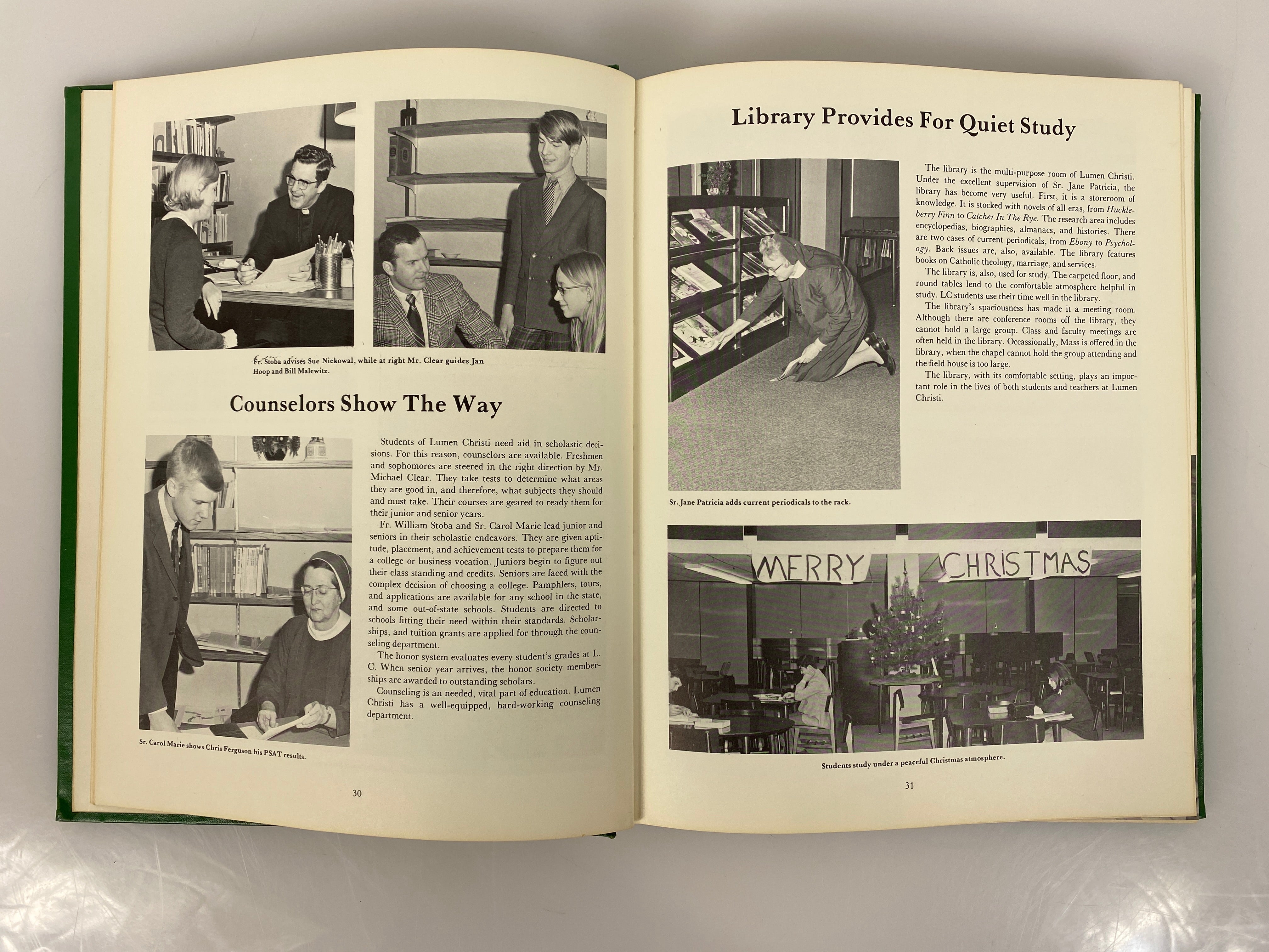 1970 Lumen Christi High School Yearbook Jackson Michigan HC