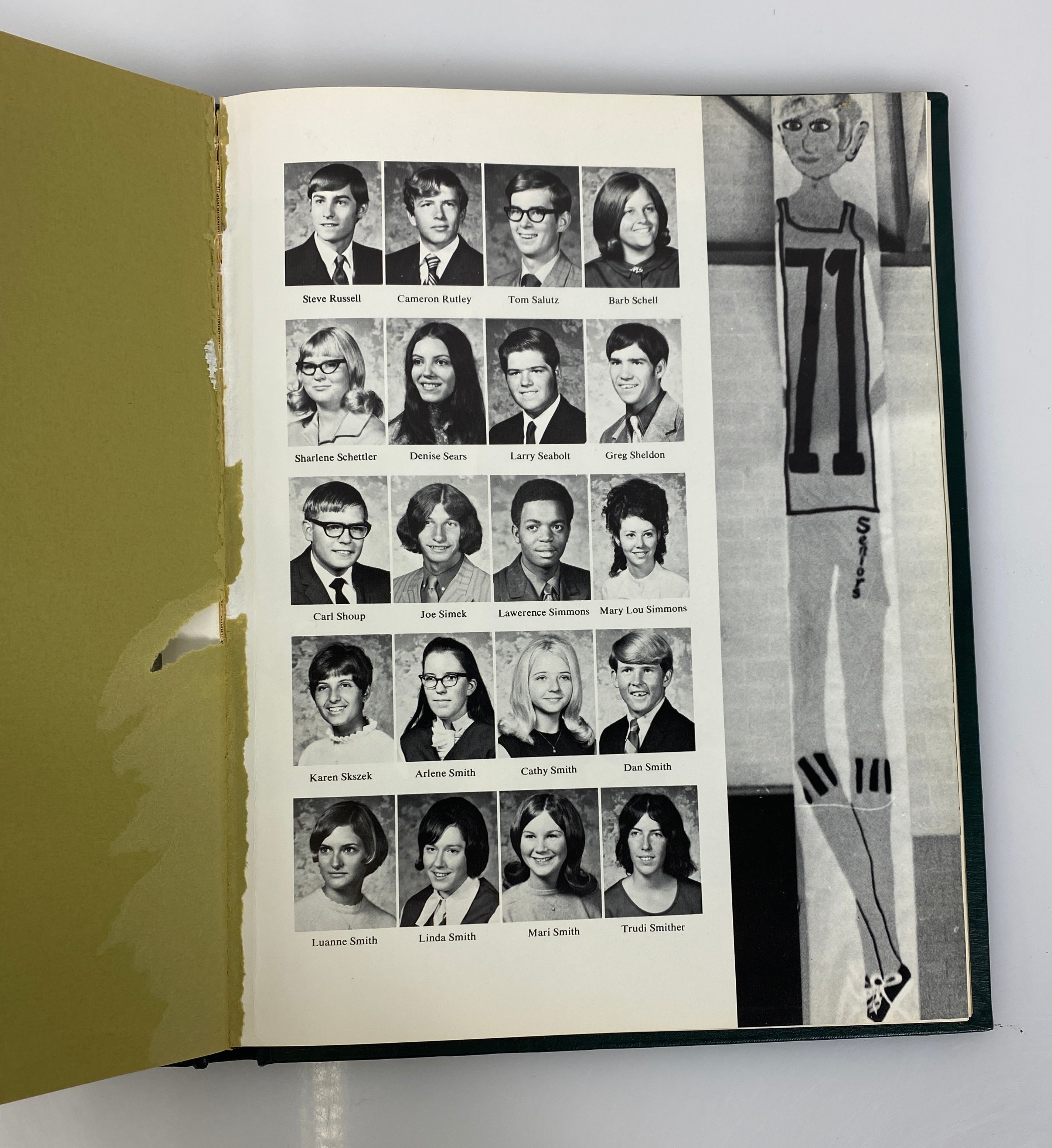 1971 Belleville High School Yearbook Belleville Michigan HC