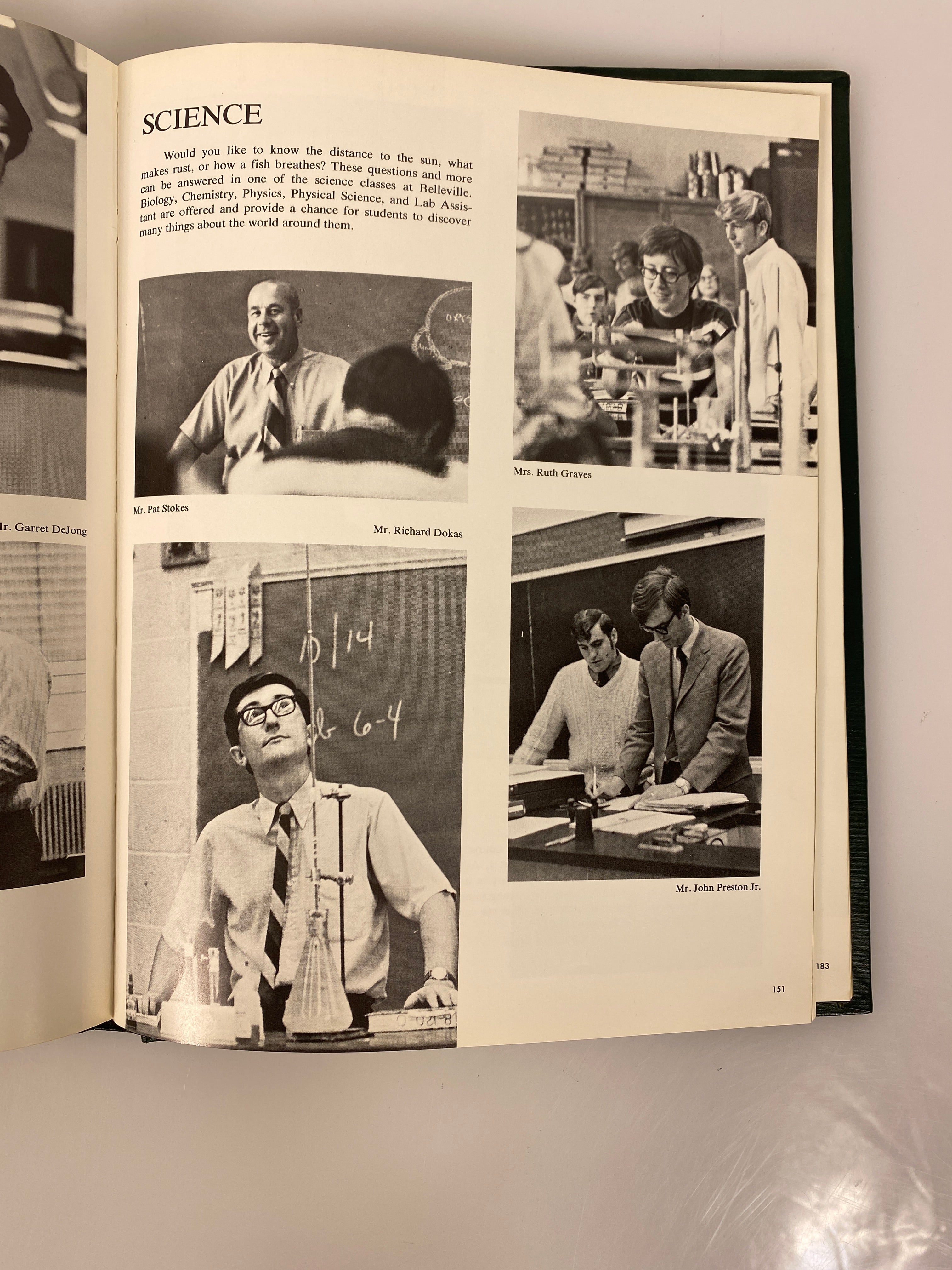 1971 Belleville High School Yearbook Belleville Michigan HC