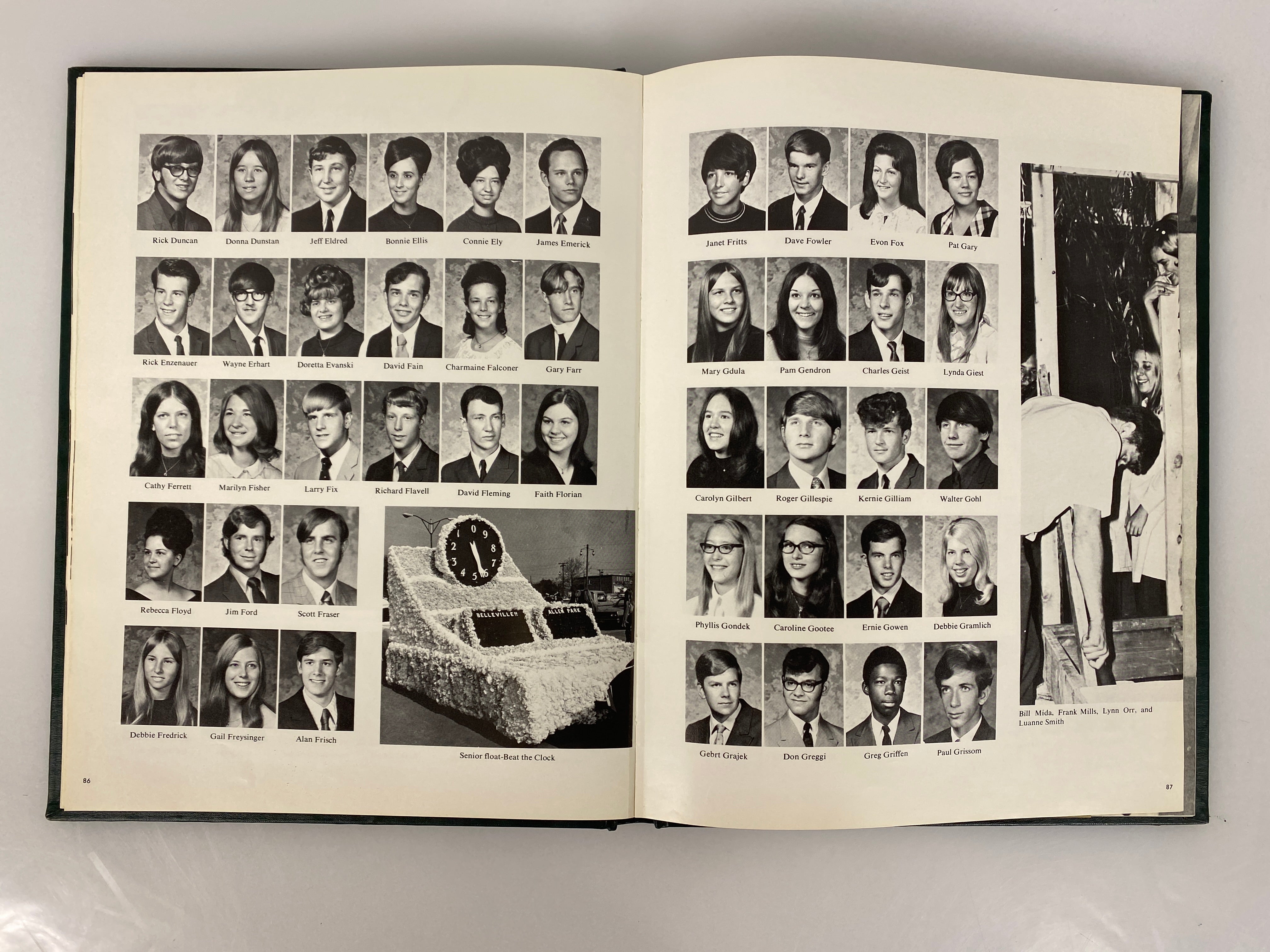 1971 Belleville High School Yearbook Belleville Michigan HC