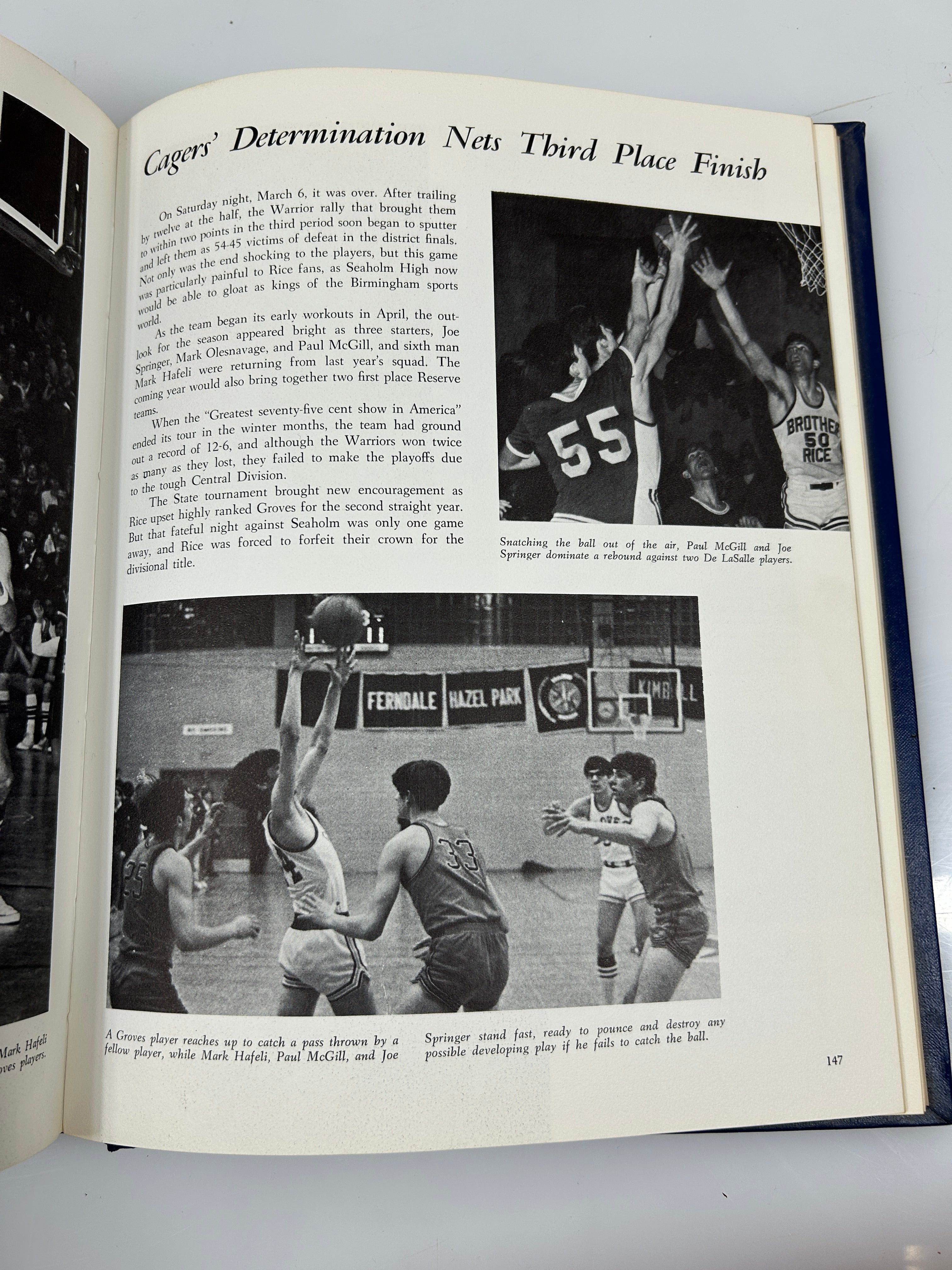 1971 Brother Rice High School Yearbook Birmingham Michigan HC