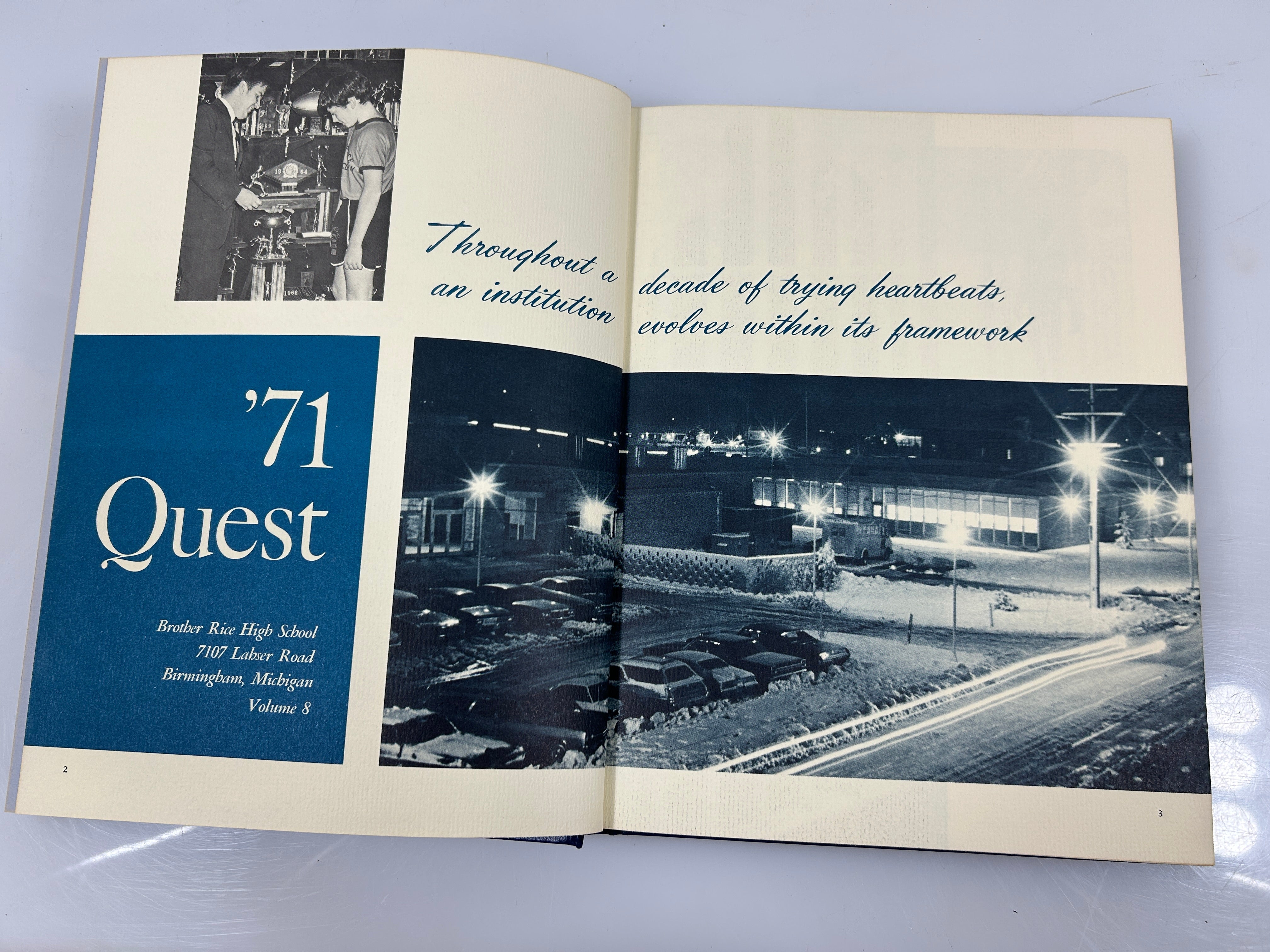 1971 Brother Rice High School Yearbook Birmingham Michigan HC