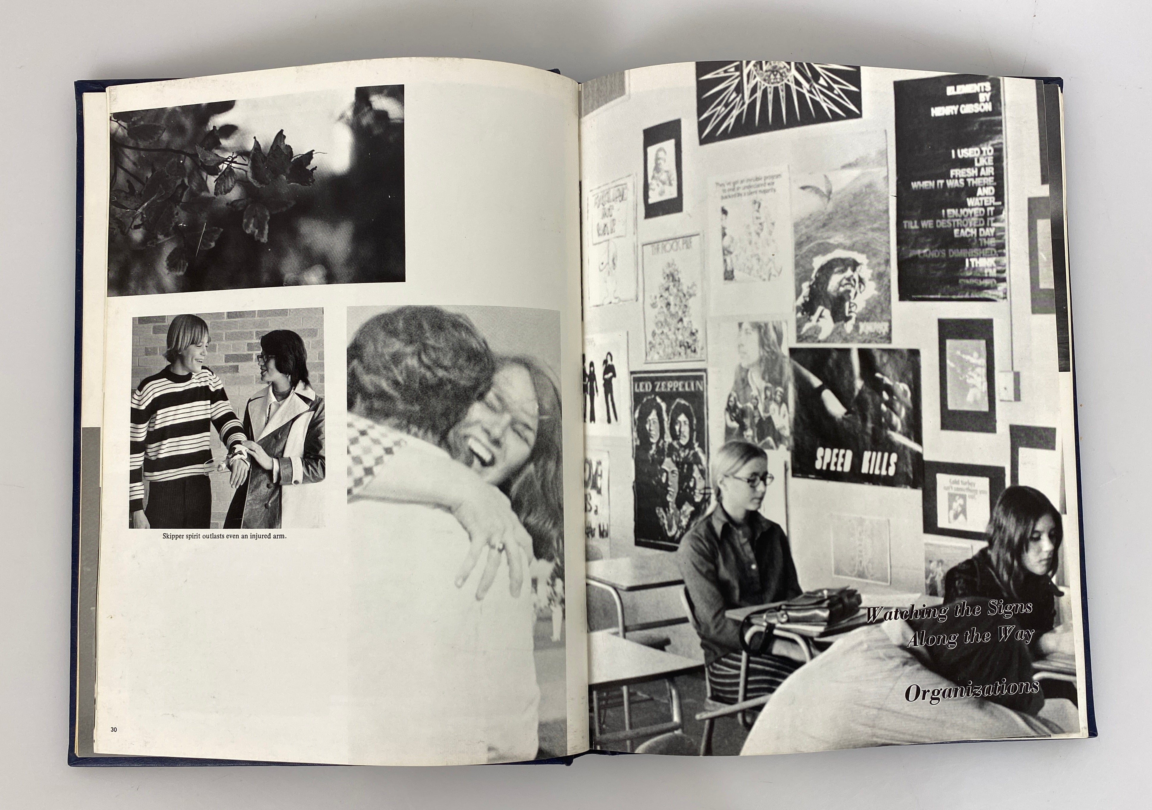 1971 Waterford Township High School "Waterlog" Yearbook Michigan HC