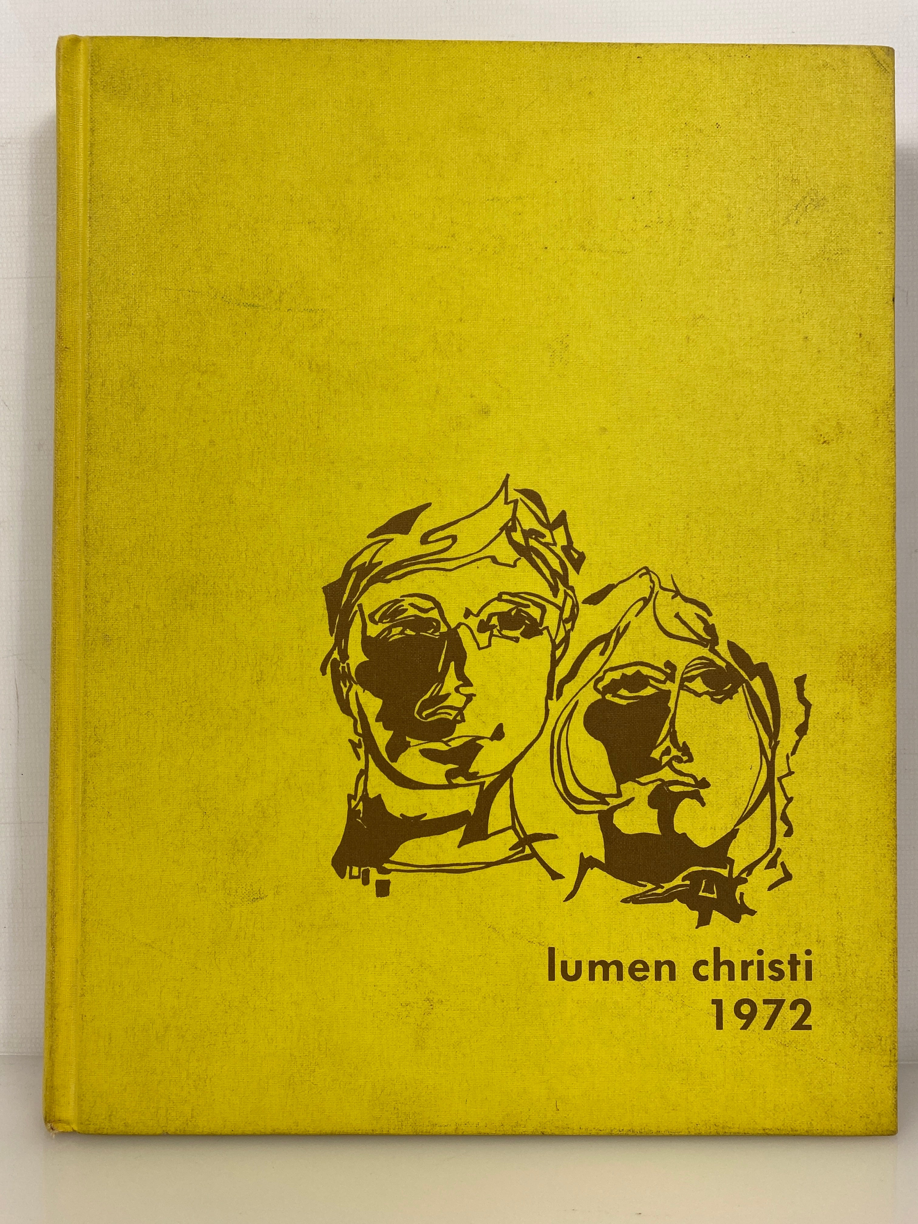 1972 Lumen Christi High School Yearbook Jackson Michigan HC