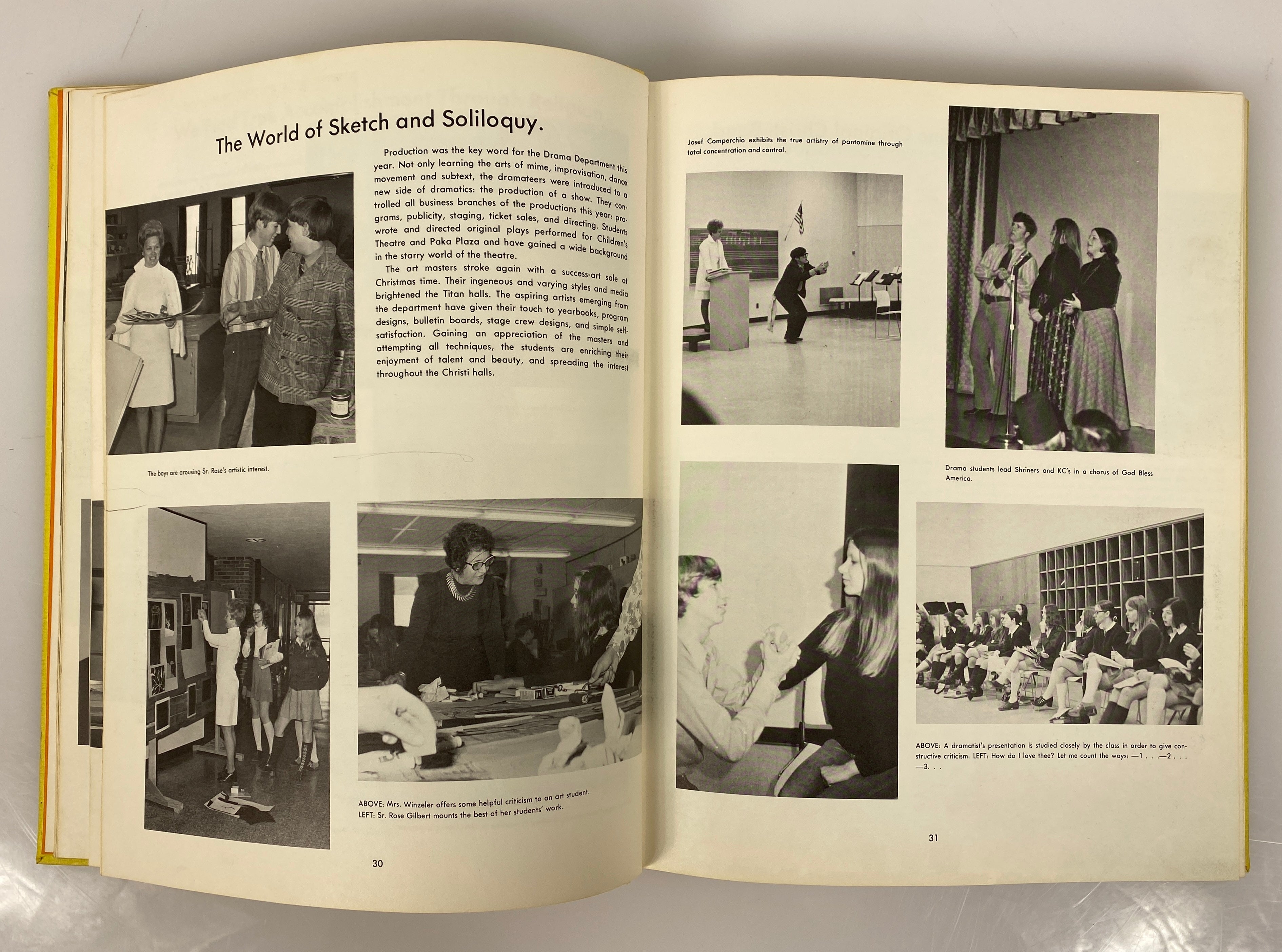 1972 Lumen Christi High School Yearbook Jackson Michigan HC