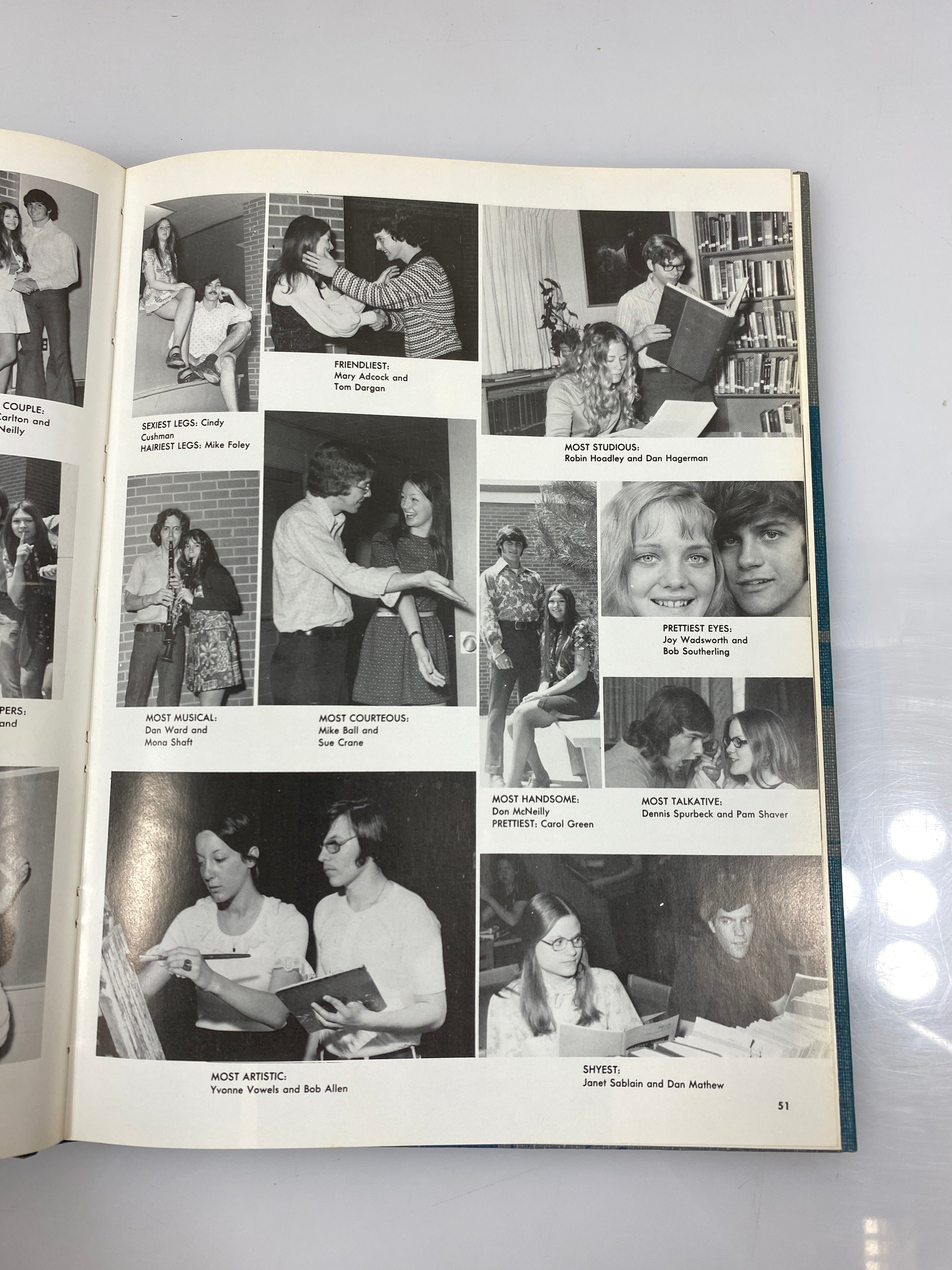 1972 "Rampages" Holt High School Yearbook Holt Michigan HC