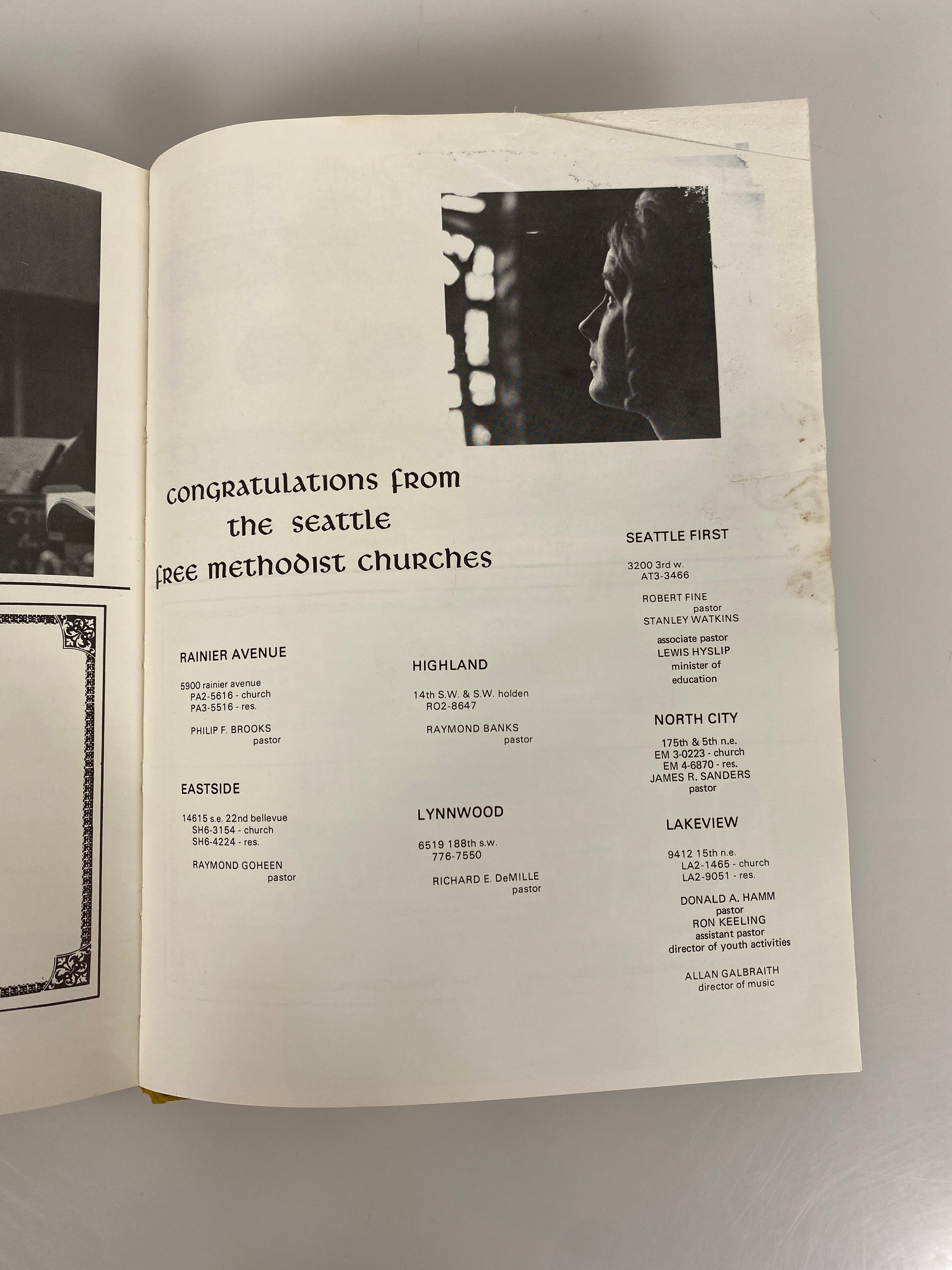 1972 Seattle Pacific College Yearbook "Tawahsi" HC