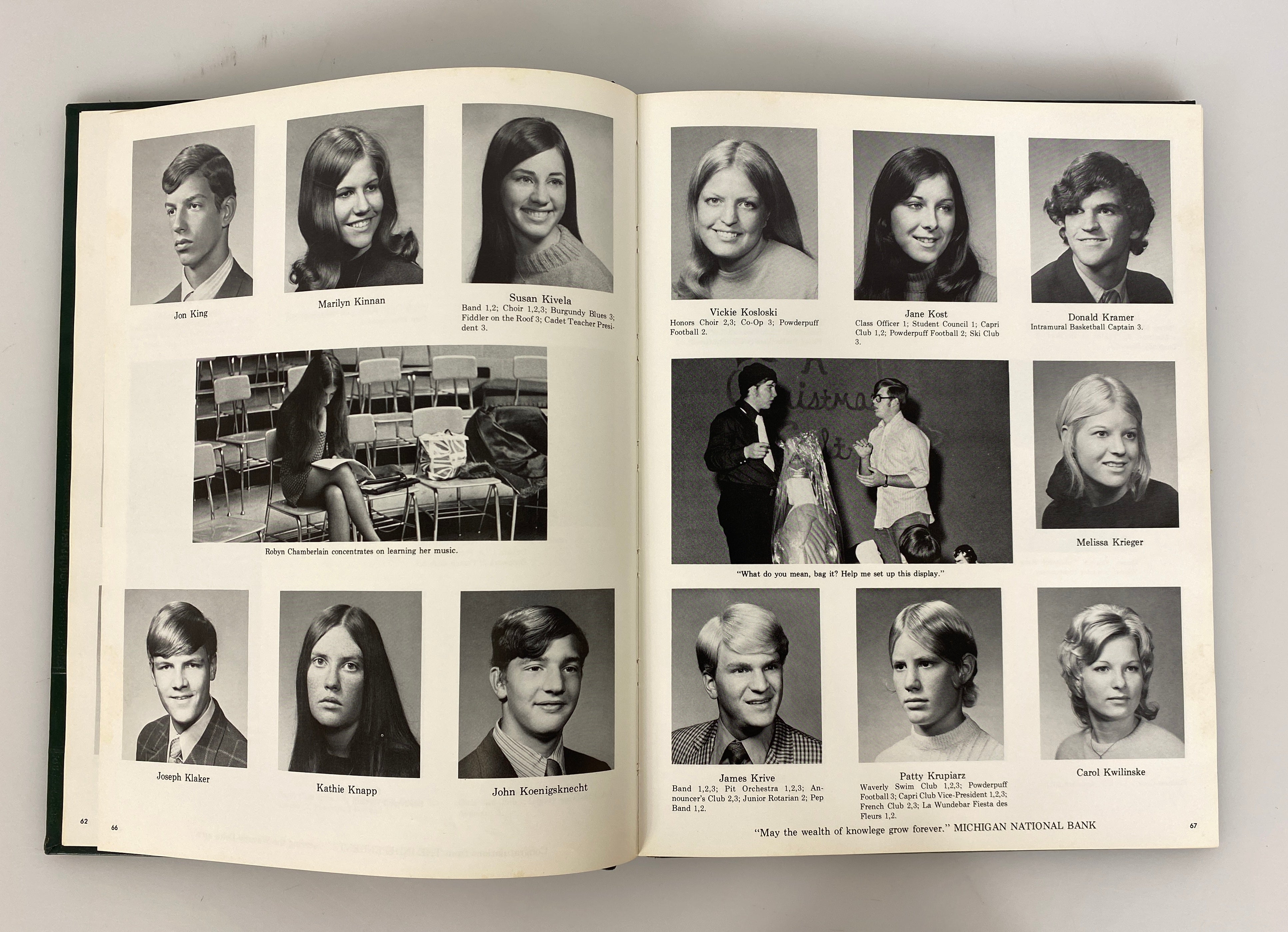 1972 Waverly High School "Iliad" Yearbook Lansing Michigan HC
