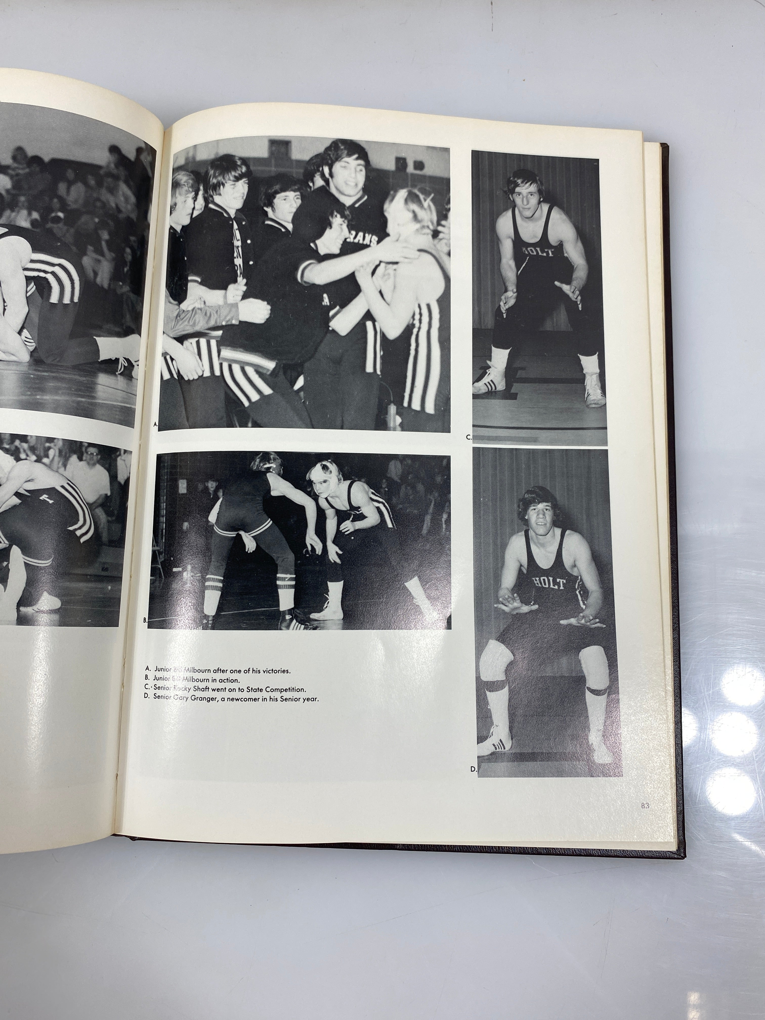1973 "Rampages" Holt High School Yearbook Holt Michigan HC