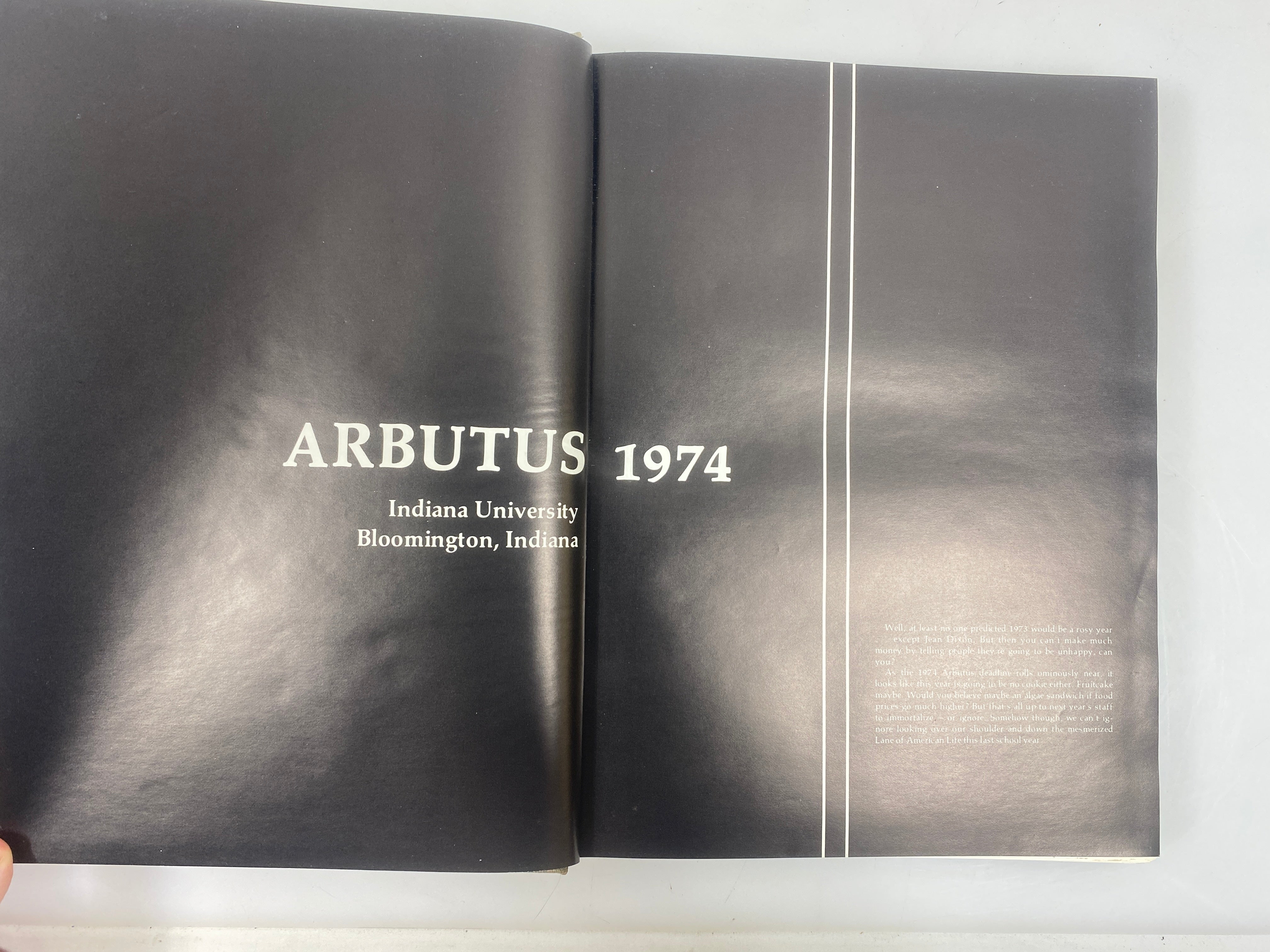 1974 Indiana University Yearbook "Arbutus" Bloomington IN HC