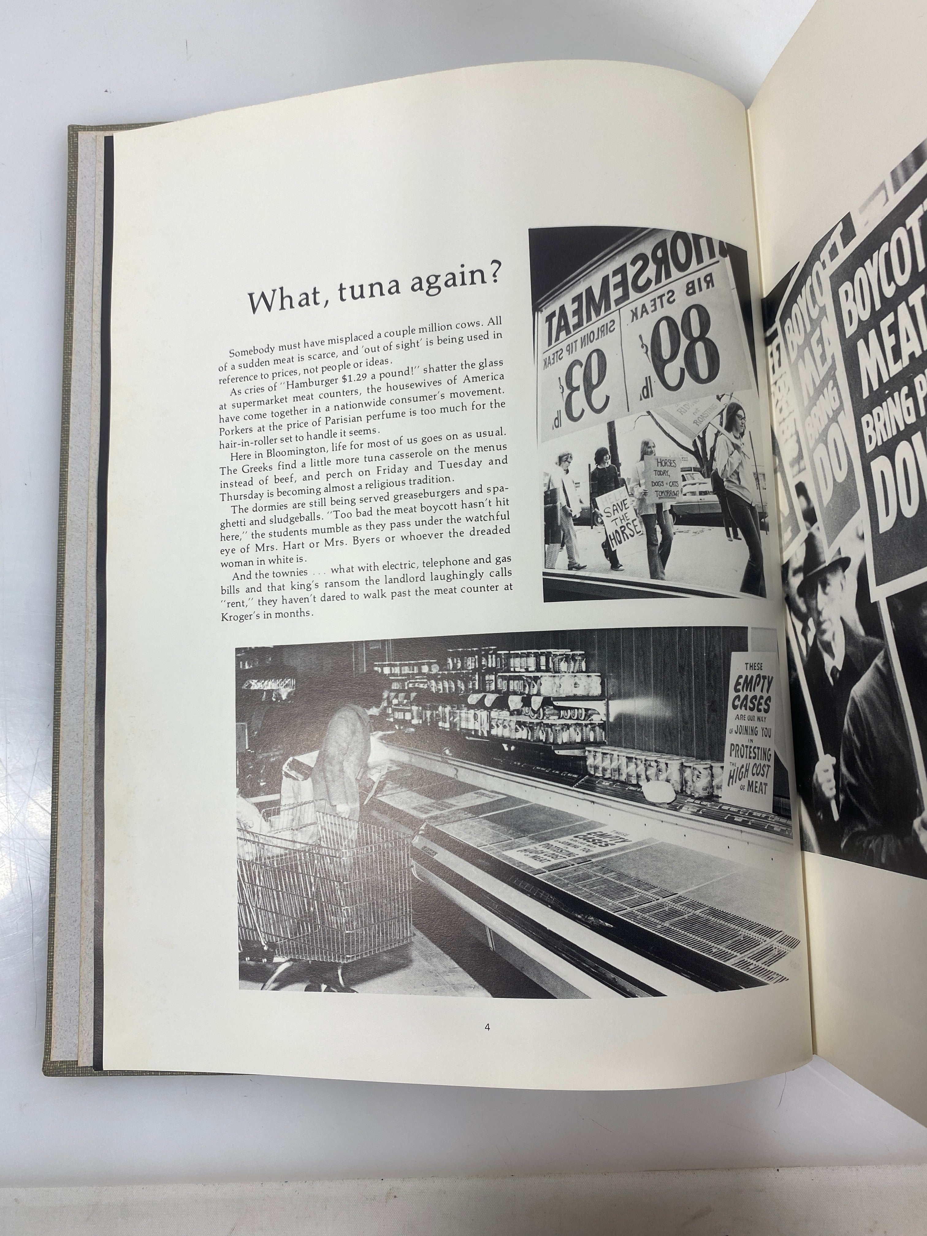 1974 Indiana University Yearbook "Arbutus" Bloomington IN HC