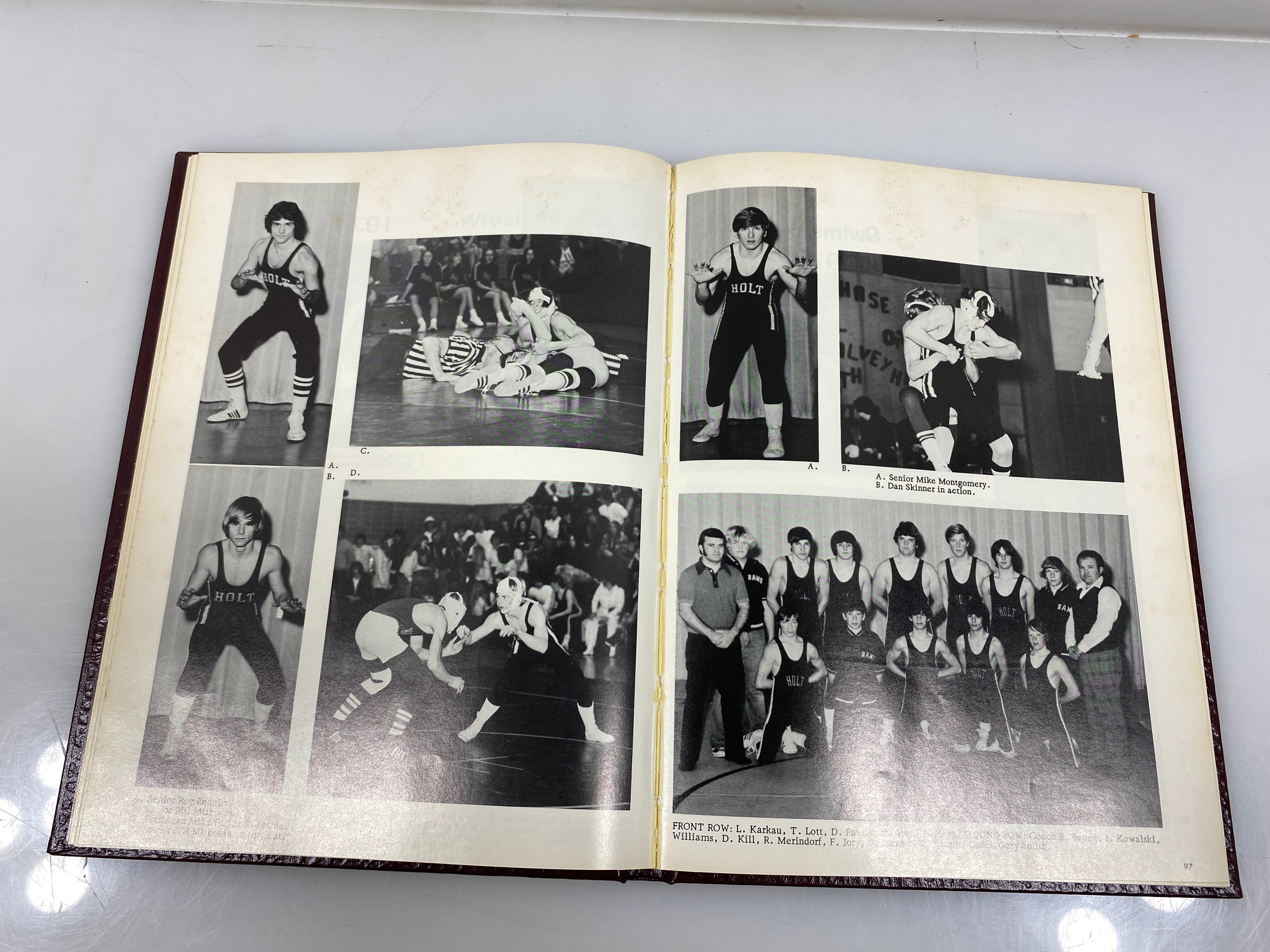 1974 "Rampages" Holt High School Yearbook Holt Michigan HC