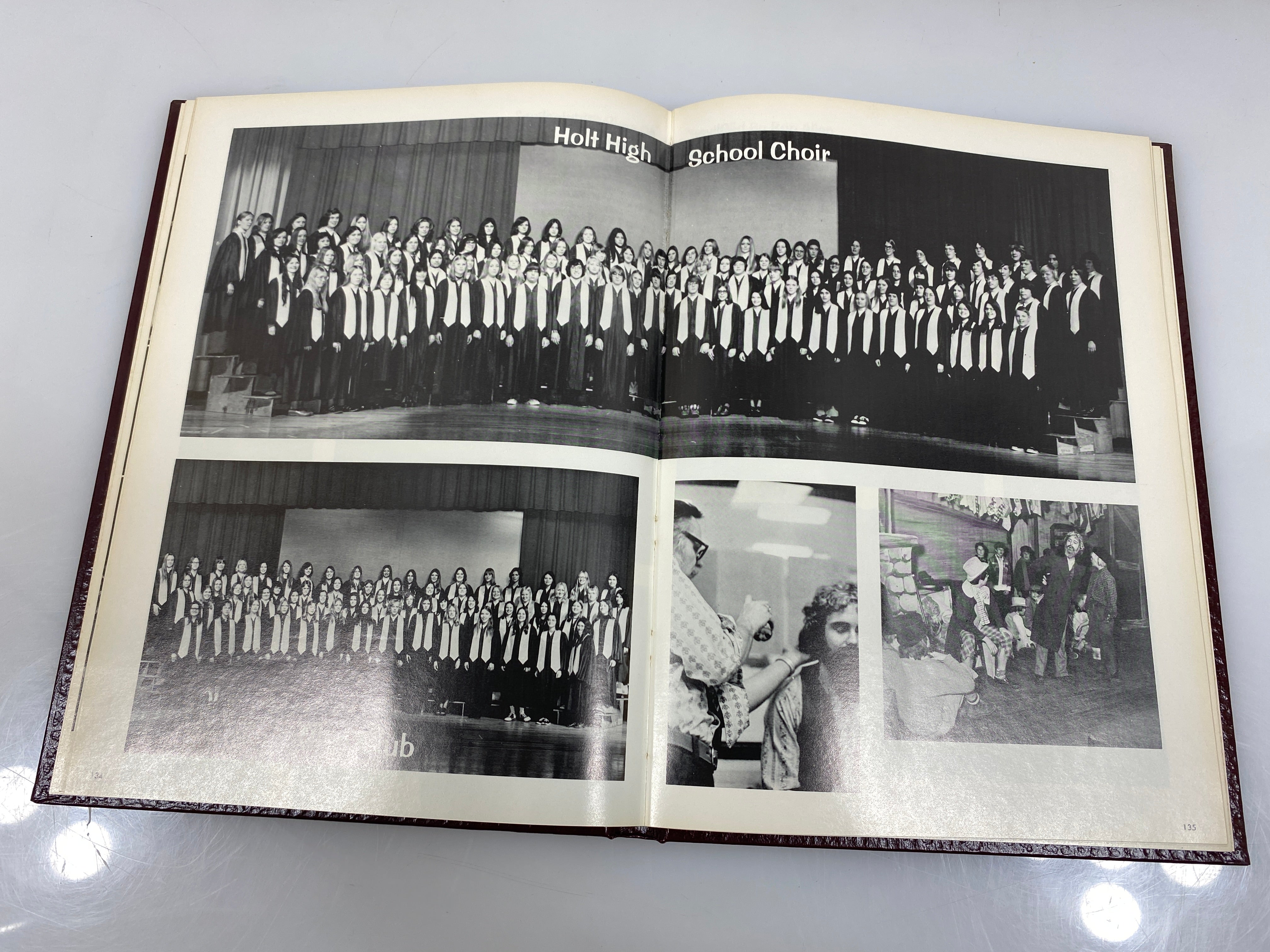 1974 "Rampages" Holt High School Yearbook Holt Michigan HC