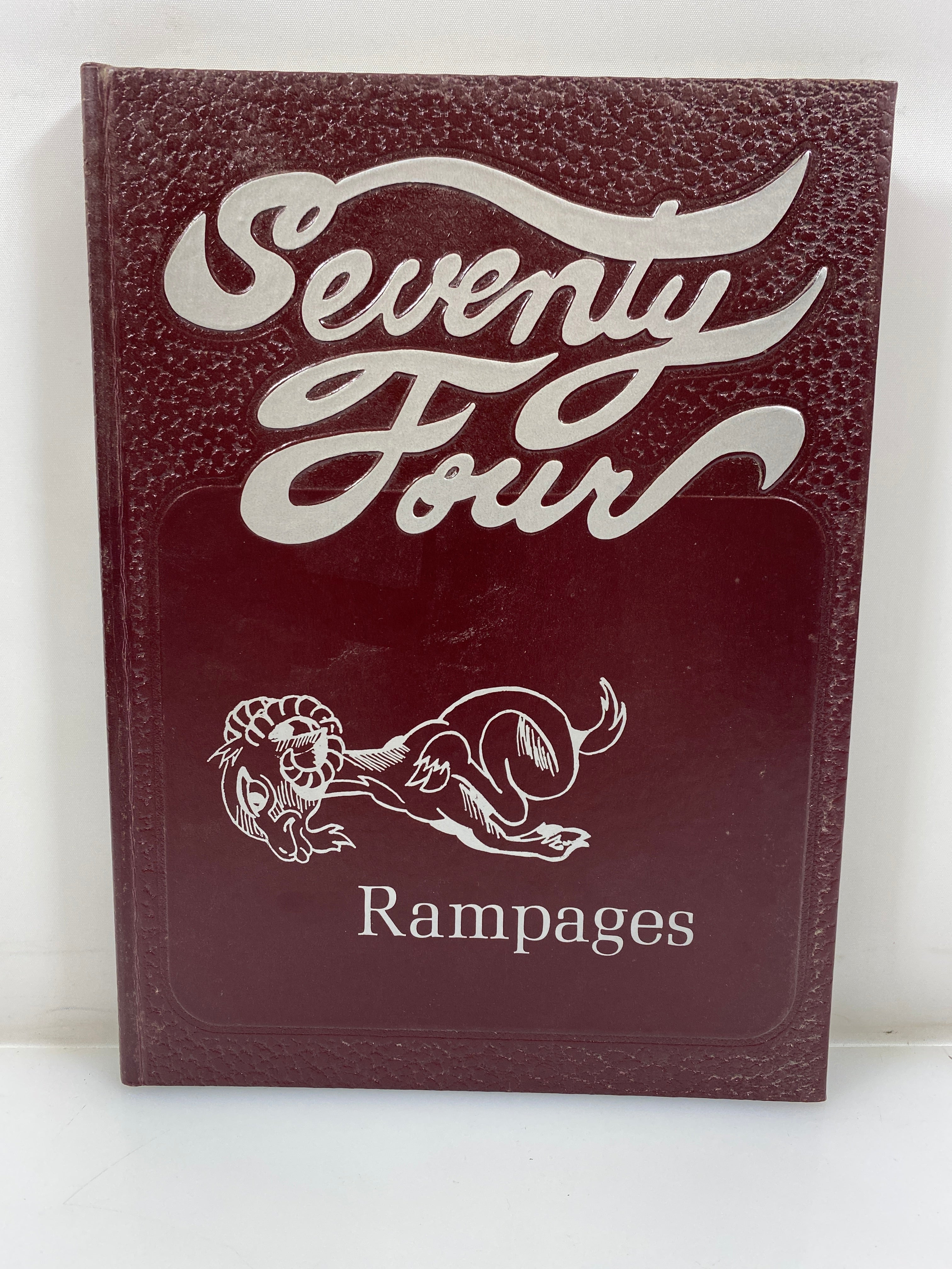 1974 "Rampages" Holt High School Yearbook Holt Michigan HC