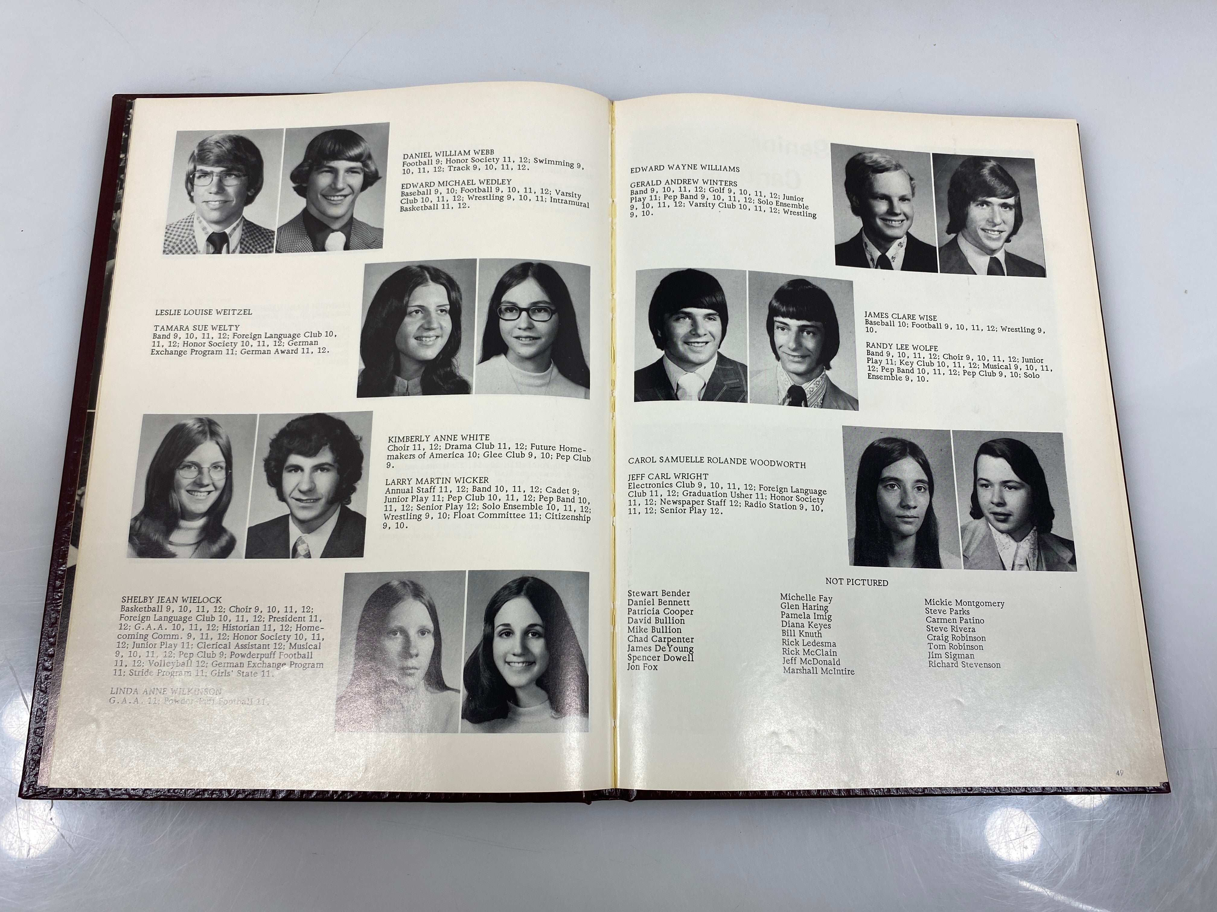 1974 "Rampages" Holt High School Yearbook Holt Michigan HC