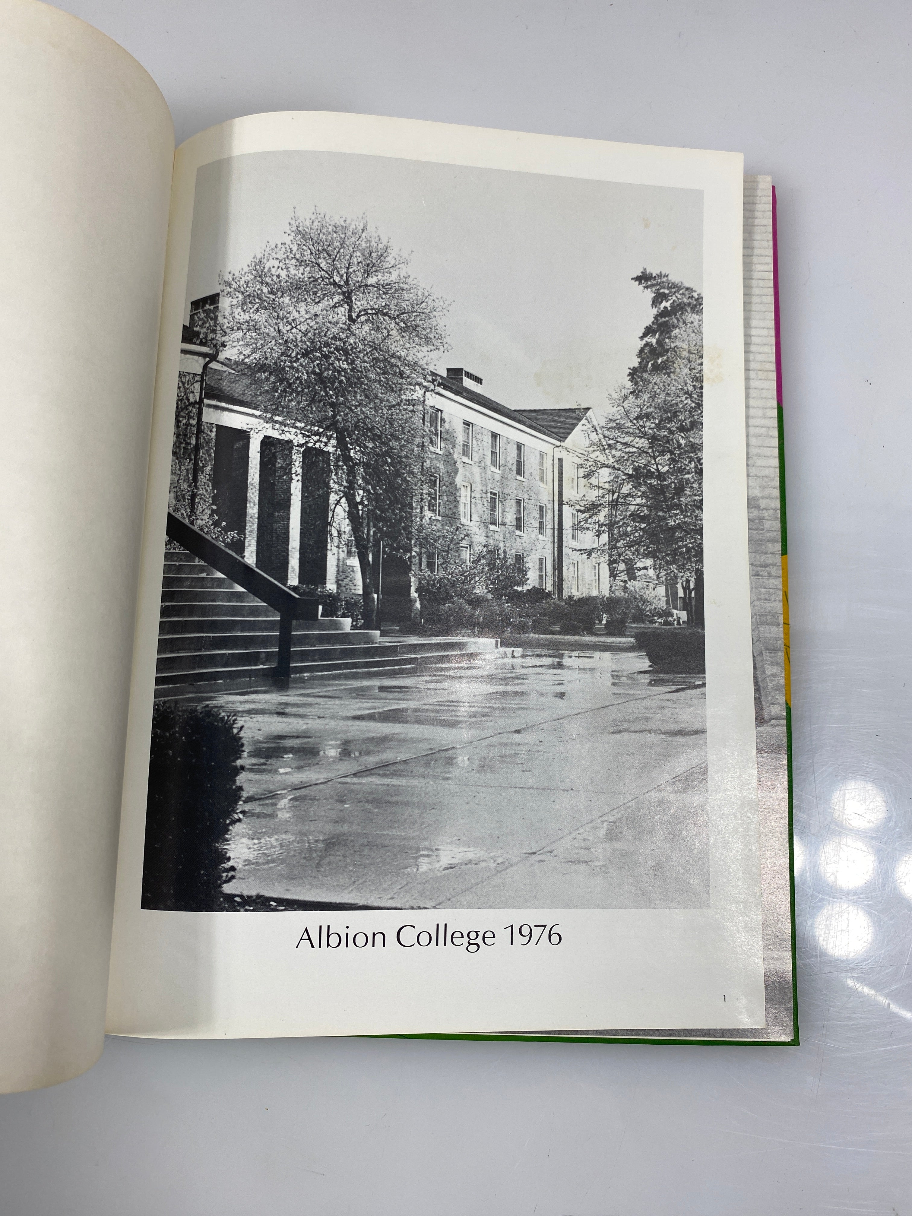 1976 "Albionian" Albion College Yearbook Albion, MI HC