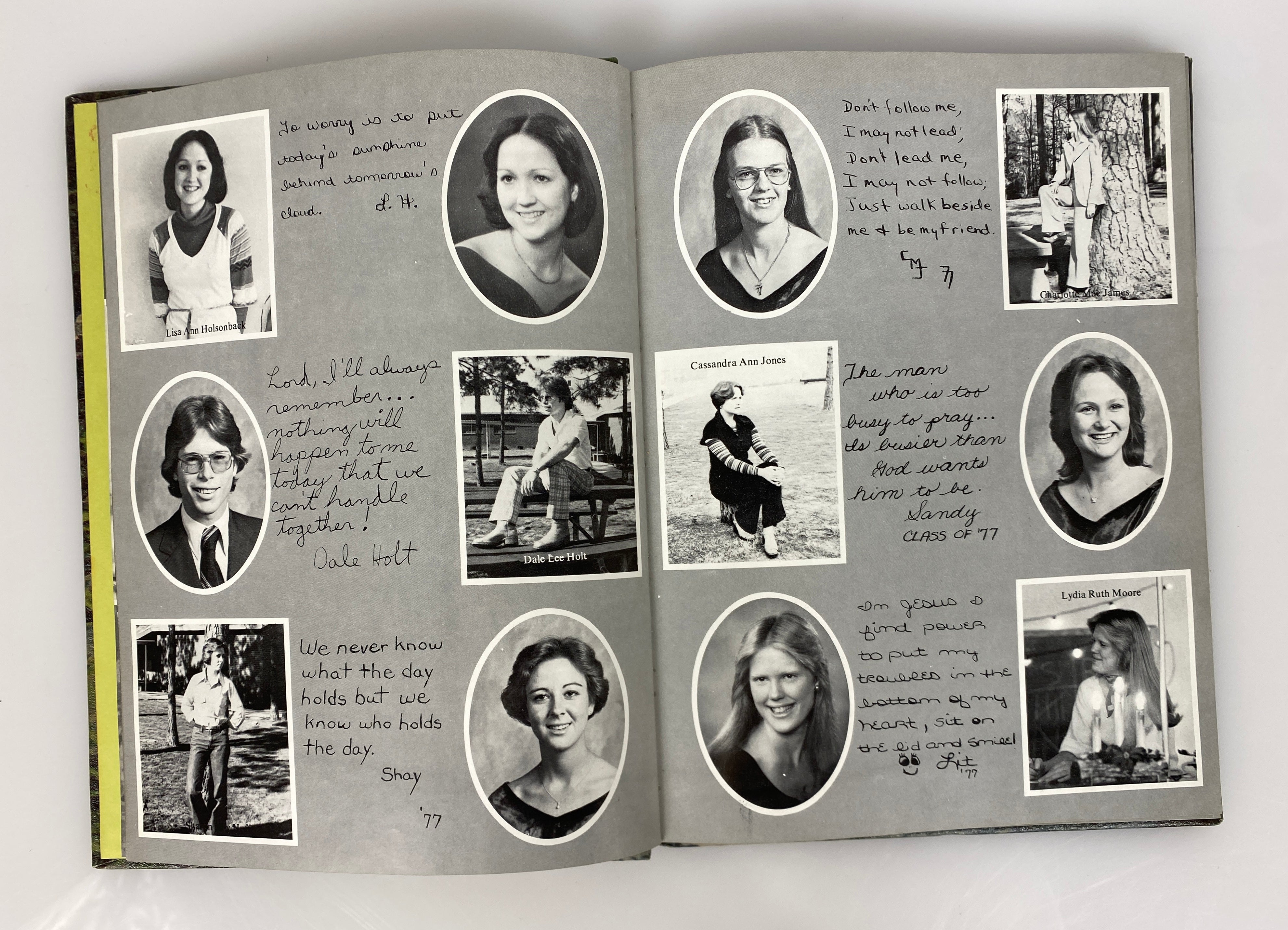 1977 Curtis Baptist School Yearbook Augusta Georgia HC