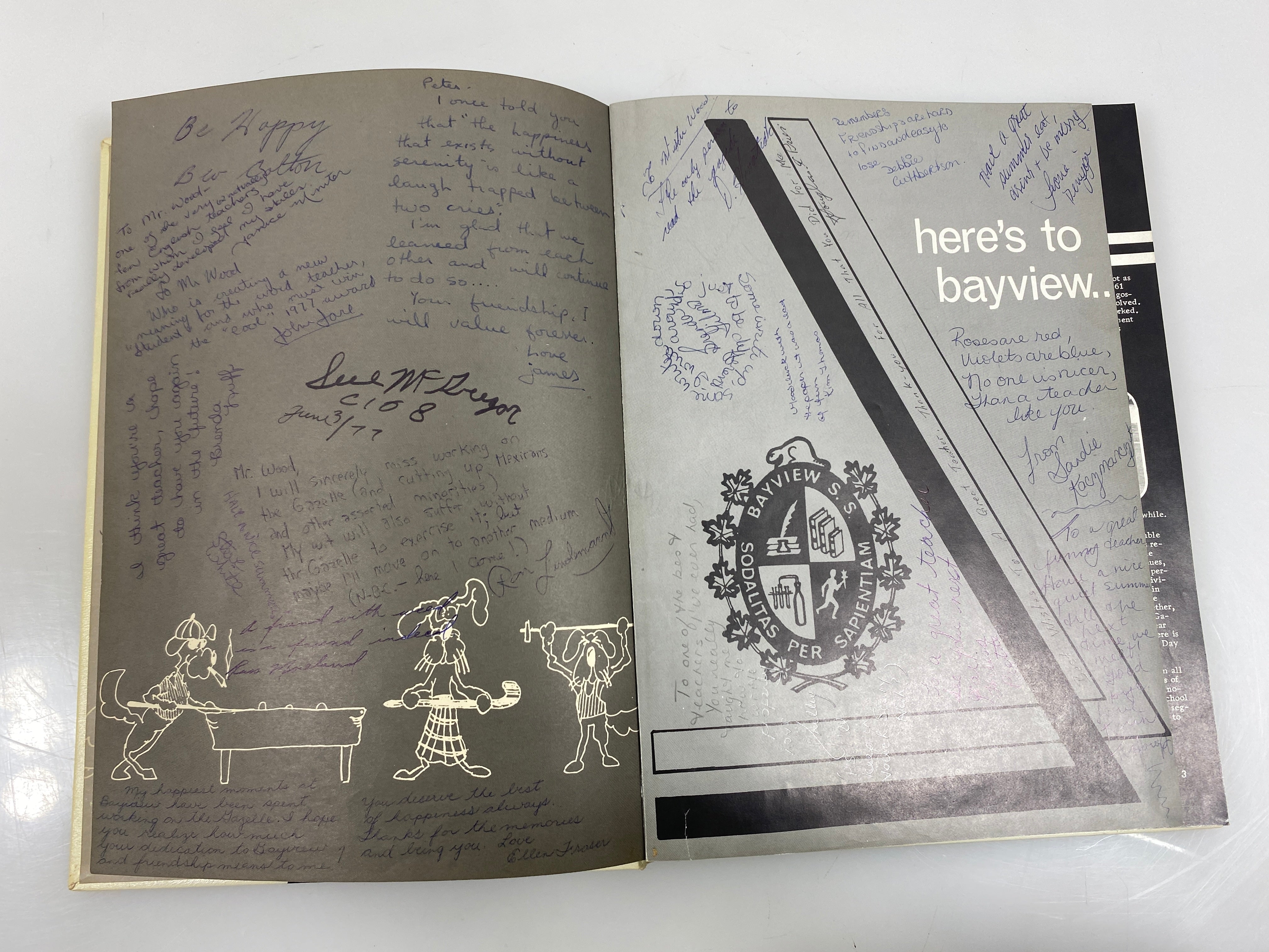 1977 "Profile" Bayview Secondary School Yearbook Richmond Hills, Ontario HC