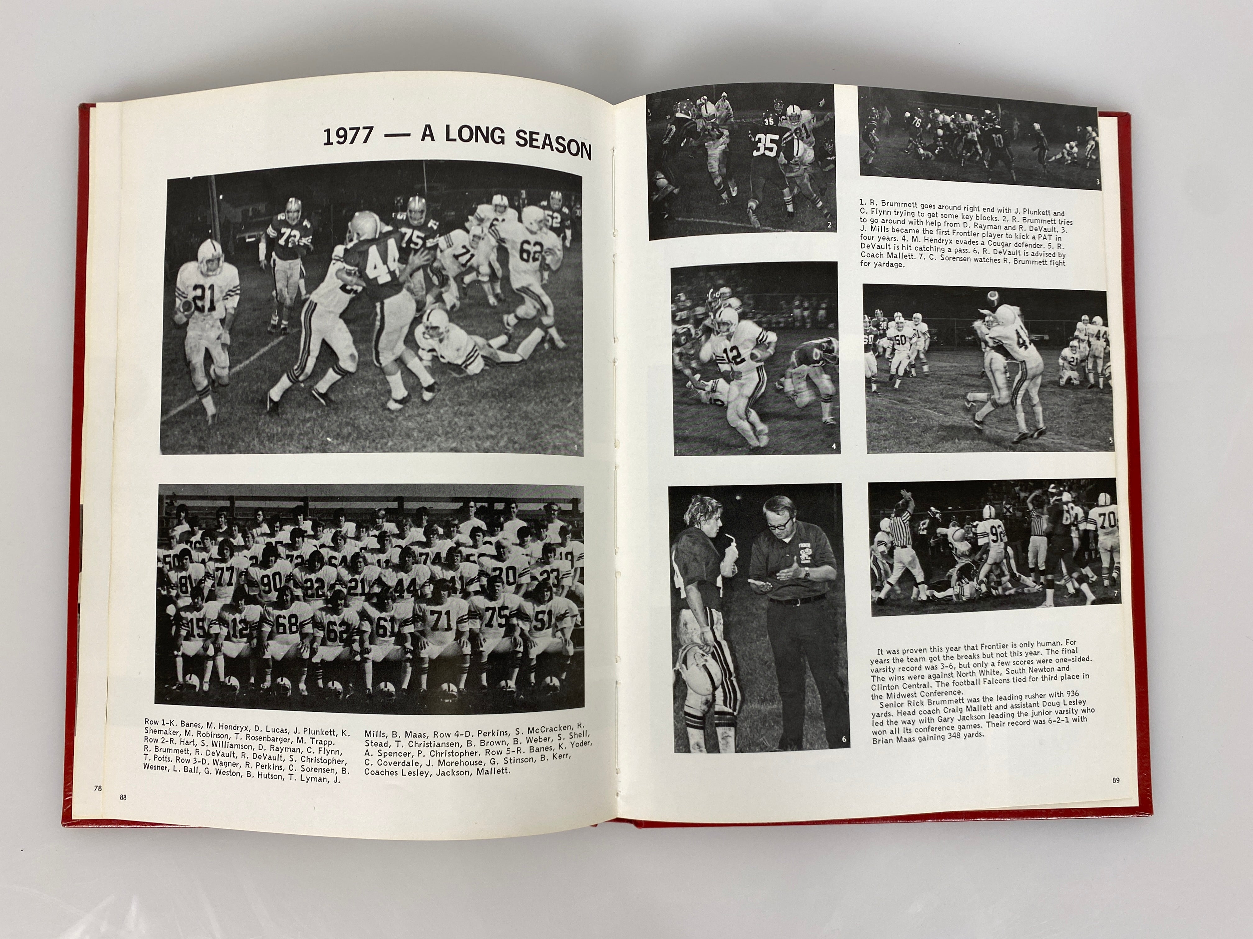 1978 Frontier High School Yearbook Brookston Indiana HC