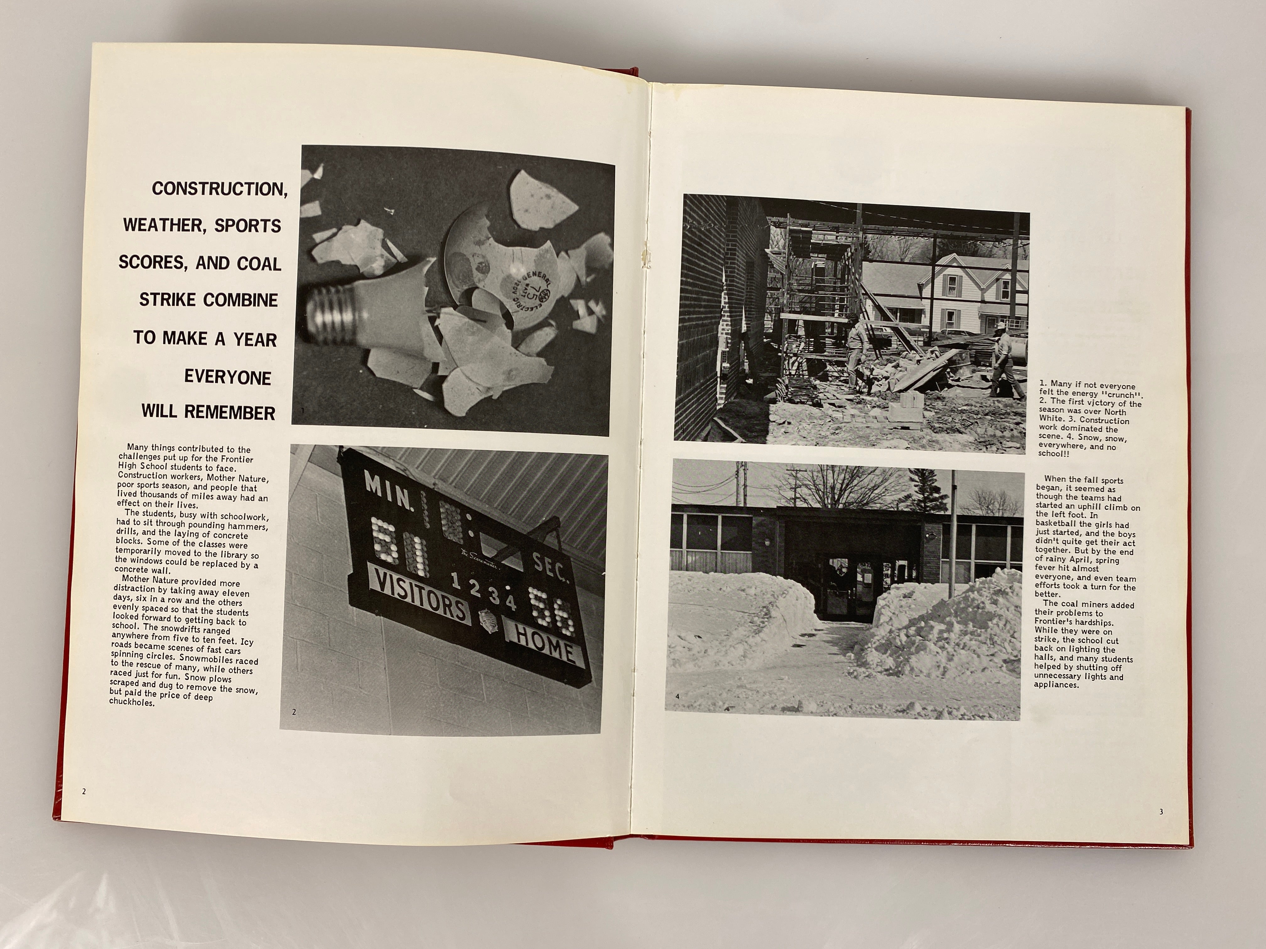 1978 Frontier High School Yearbook Brookston Indiana HC