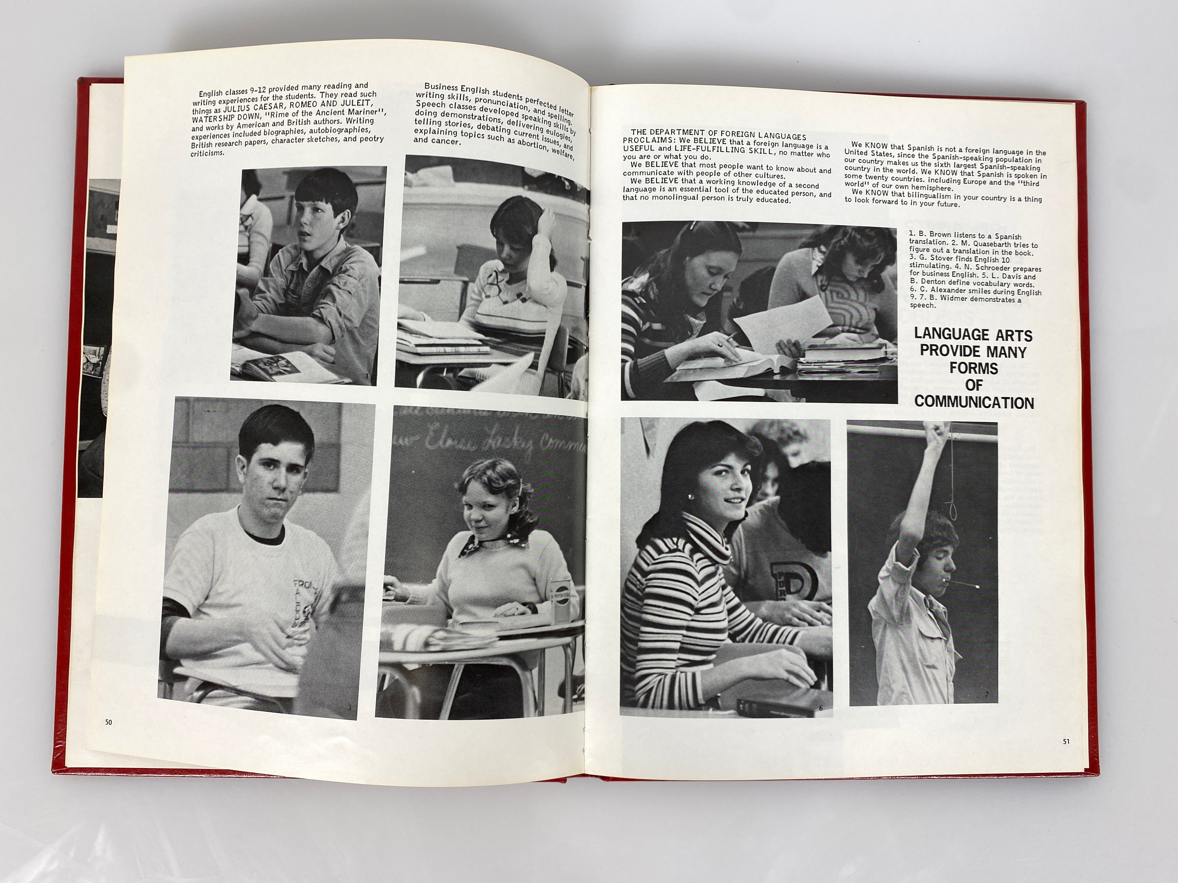 1978 Frontier High School Yearbook Brookston Indiana HC