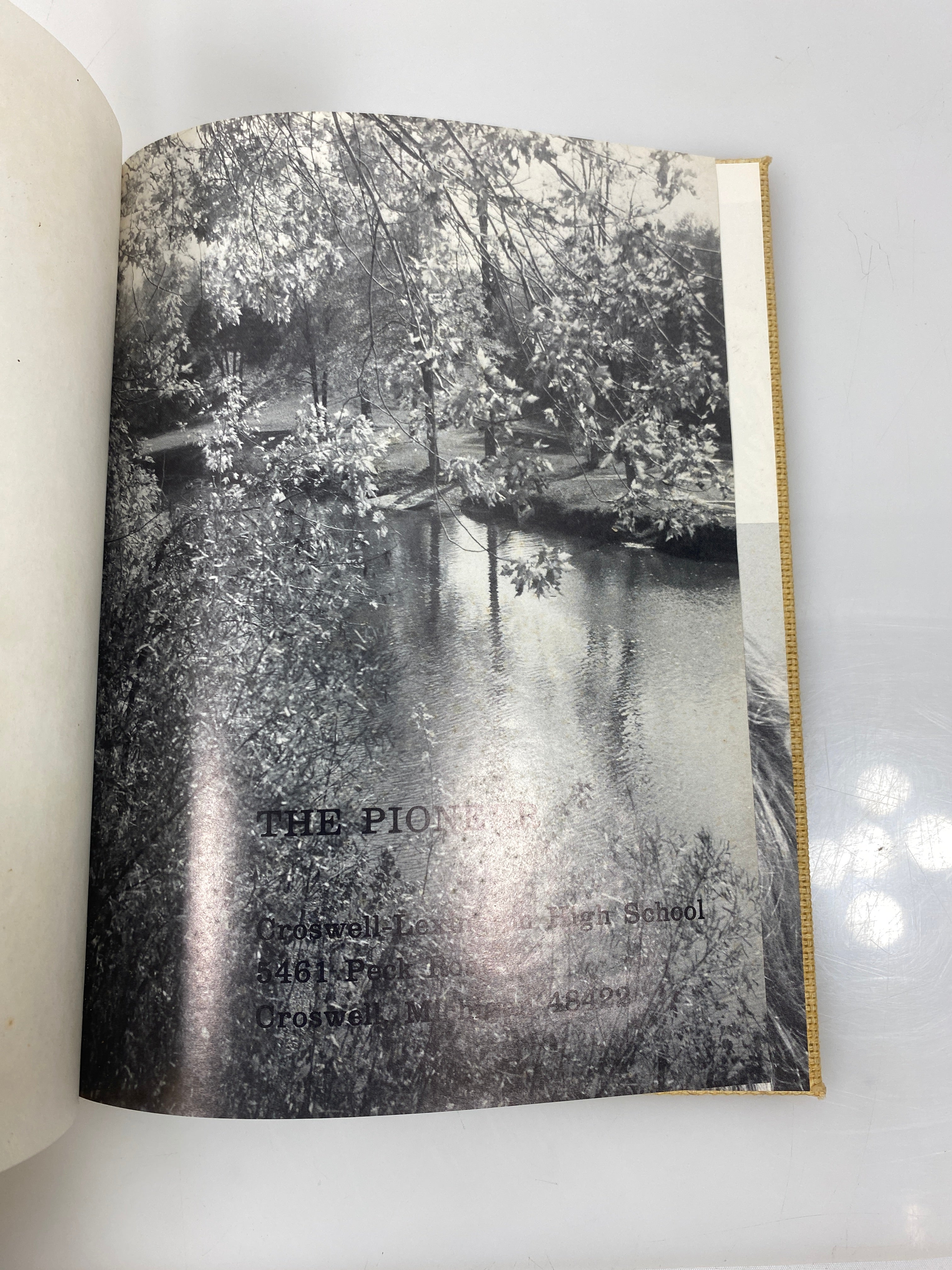 1978 "Pioneer" Crosswell-Lexington High School Yearbook MI HC