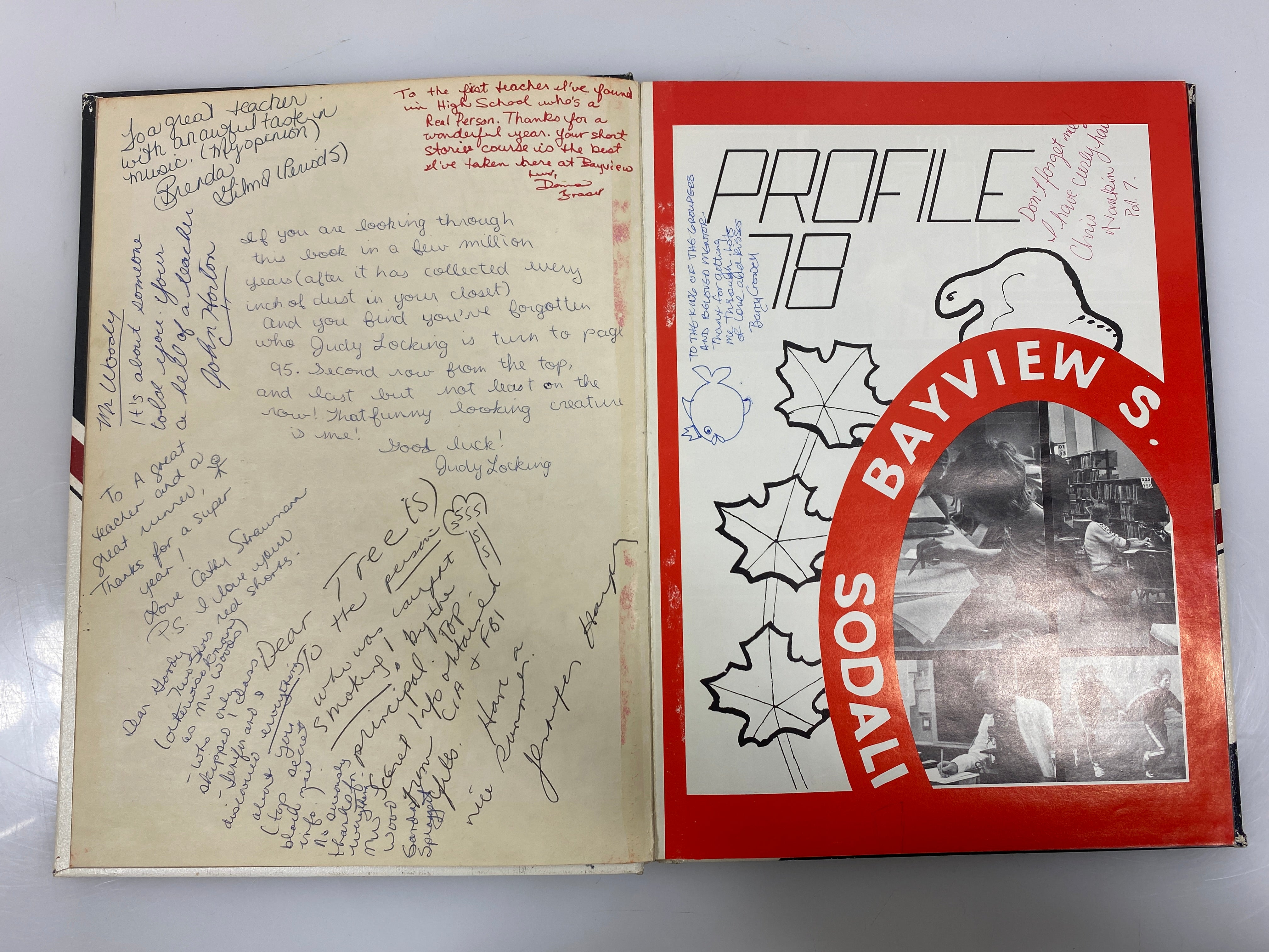 1978 "Profile" Bayview Secondary School Yearbook Richmond Hills, Ontario HC