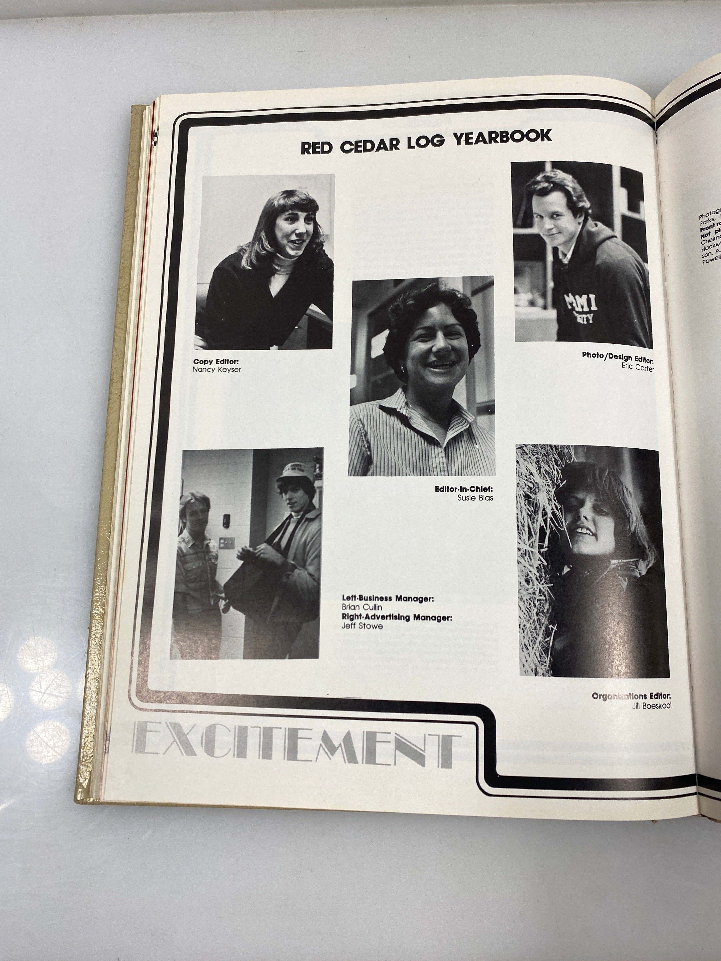 1980 Michigan State University Red Cedar Log Yearbook East Lansing, MI HC