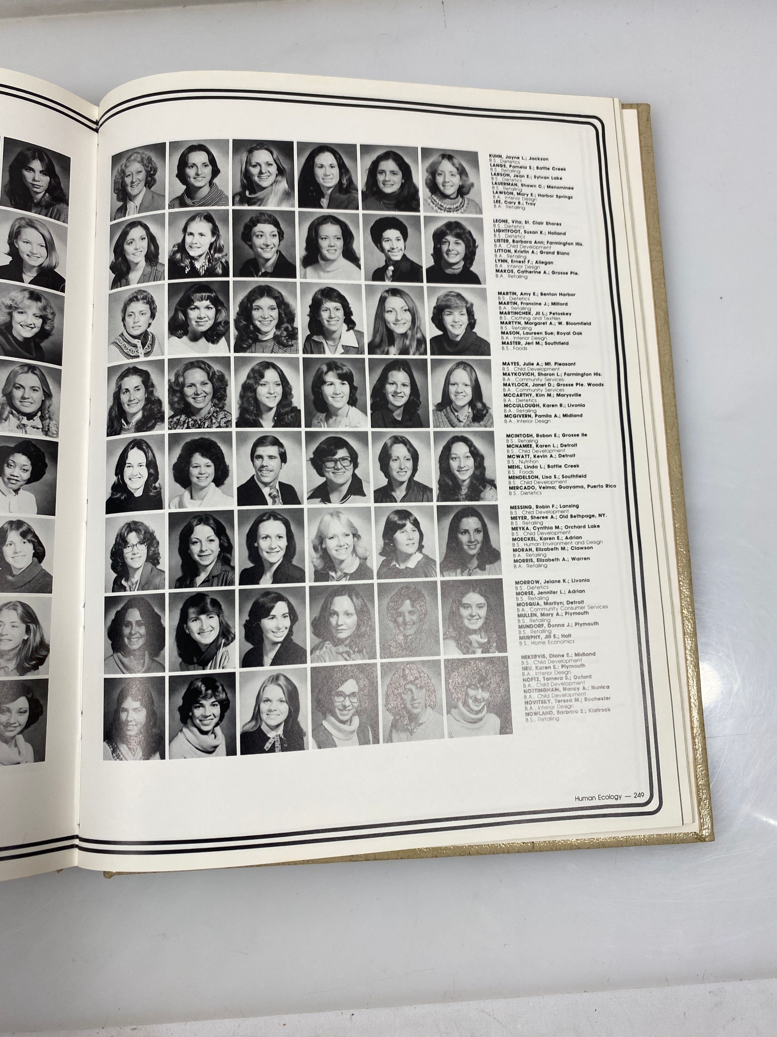 1980 Michigan State University Red Cedar Log Yearbook East Lansing, MI HC