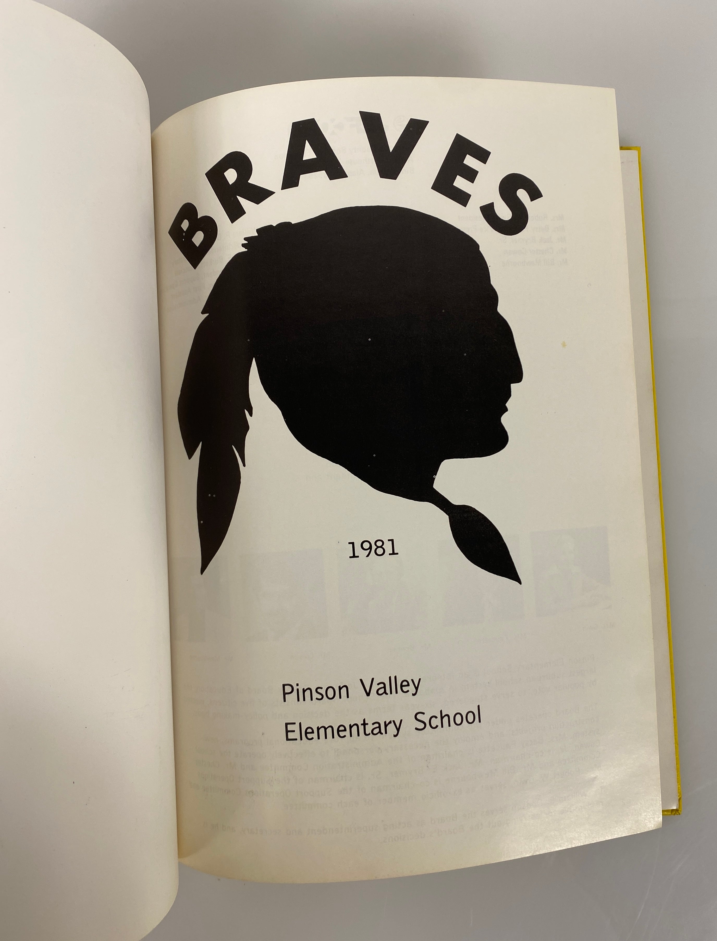 1981 Pinson Valley Elementary School Yearbook Jefferson County Alabama HC