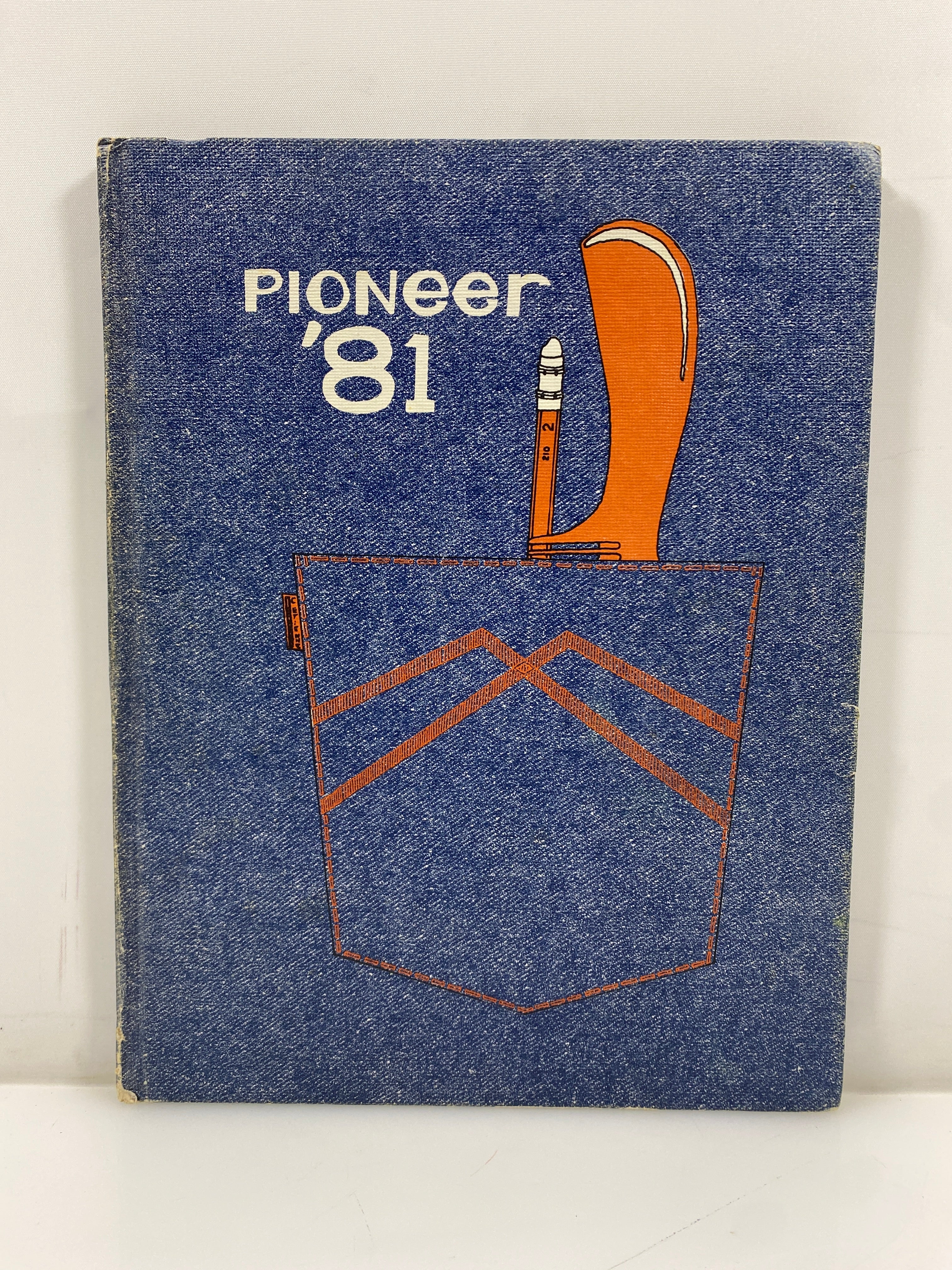 1981 Pioneer Middle School Yearbook Plymouth, Michigan HC