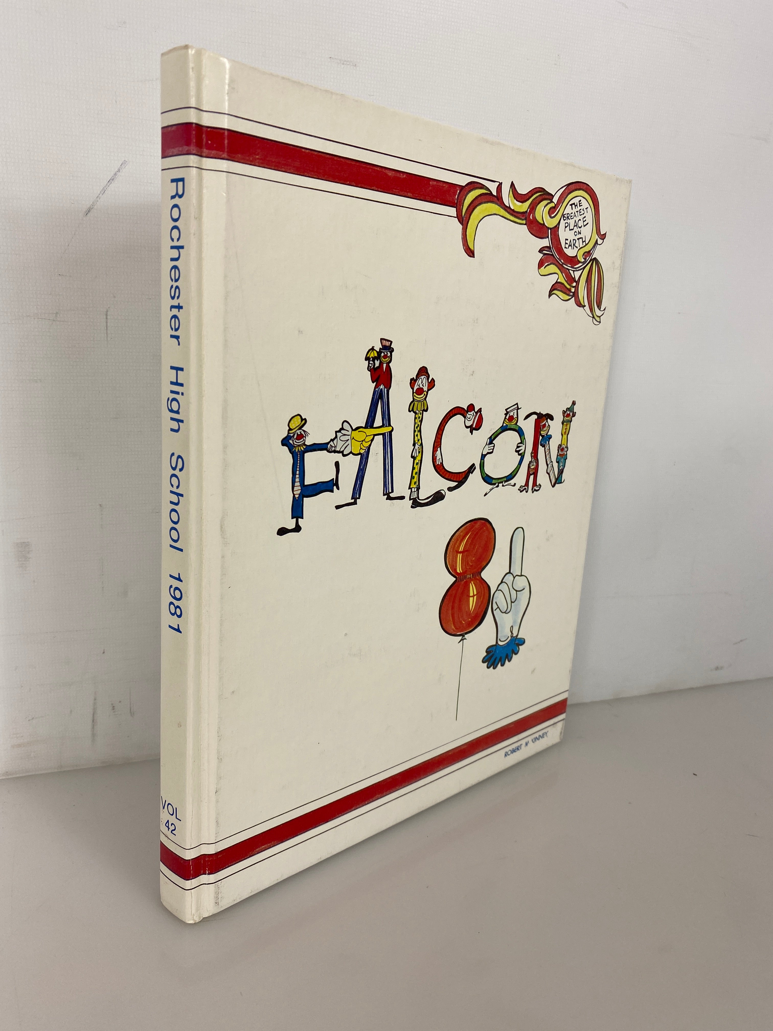1981 Rochester High School Yearbook "Falcon" Rochester Michigan HC