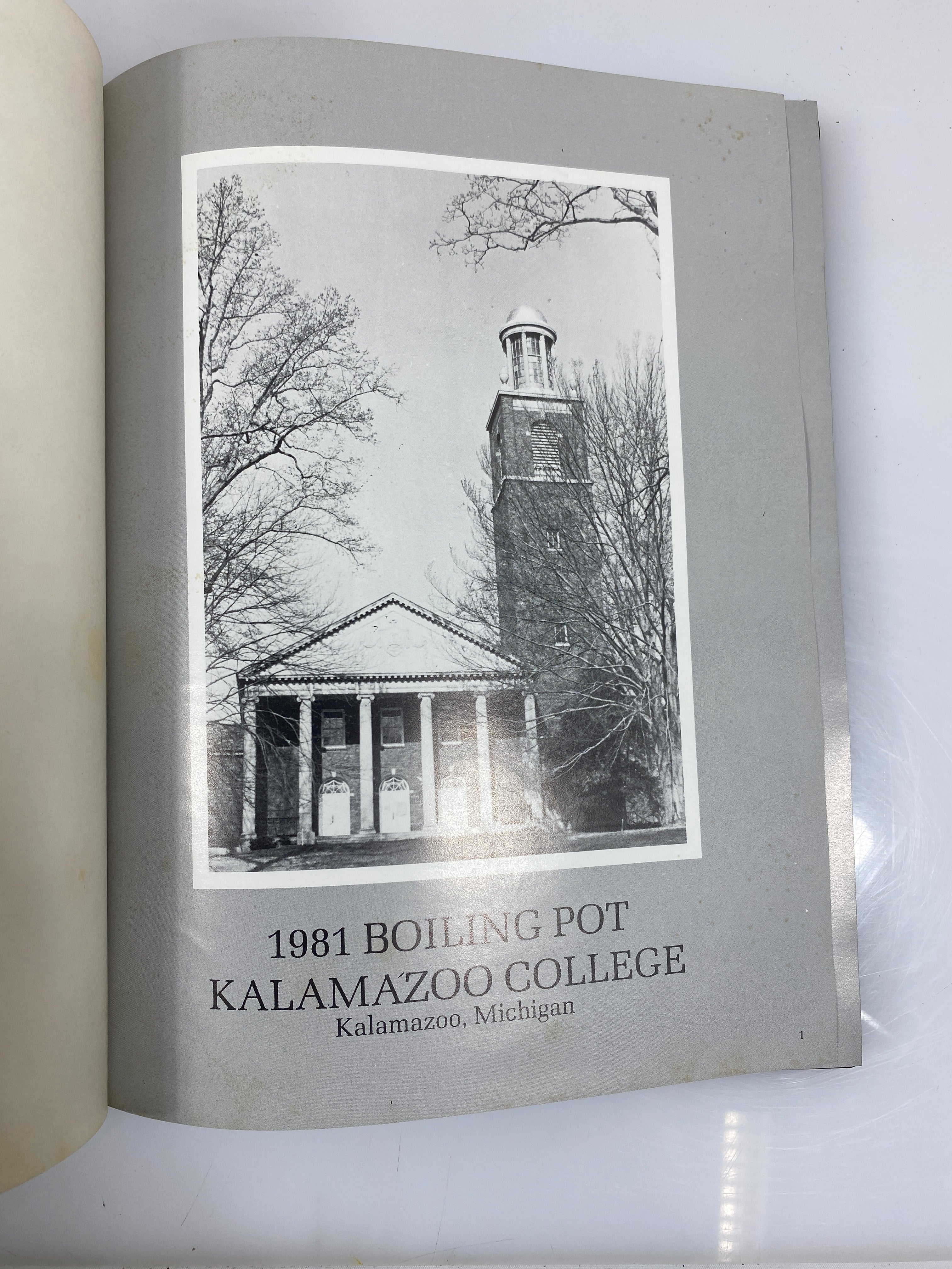 1981 "The Boiling Pot" Kalamazoo College Yearbook Kalamazoo, MI HC