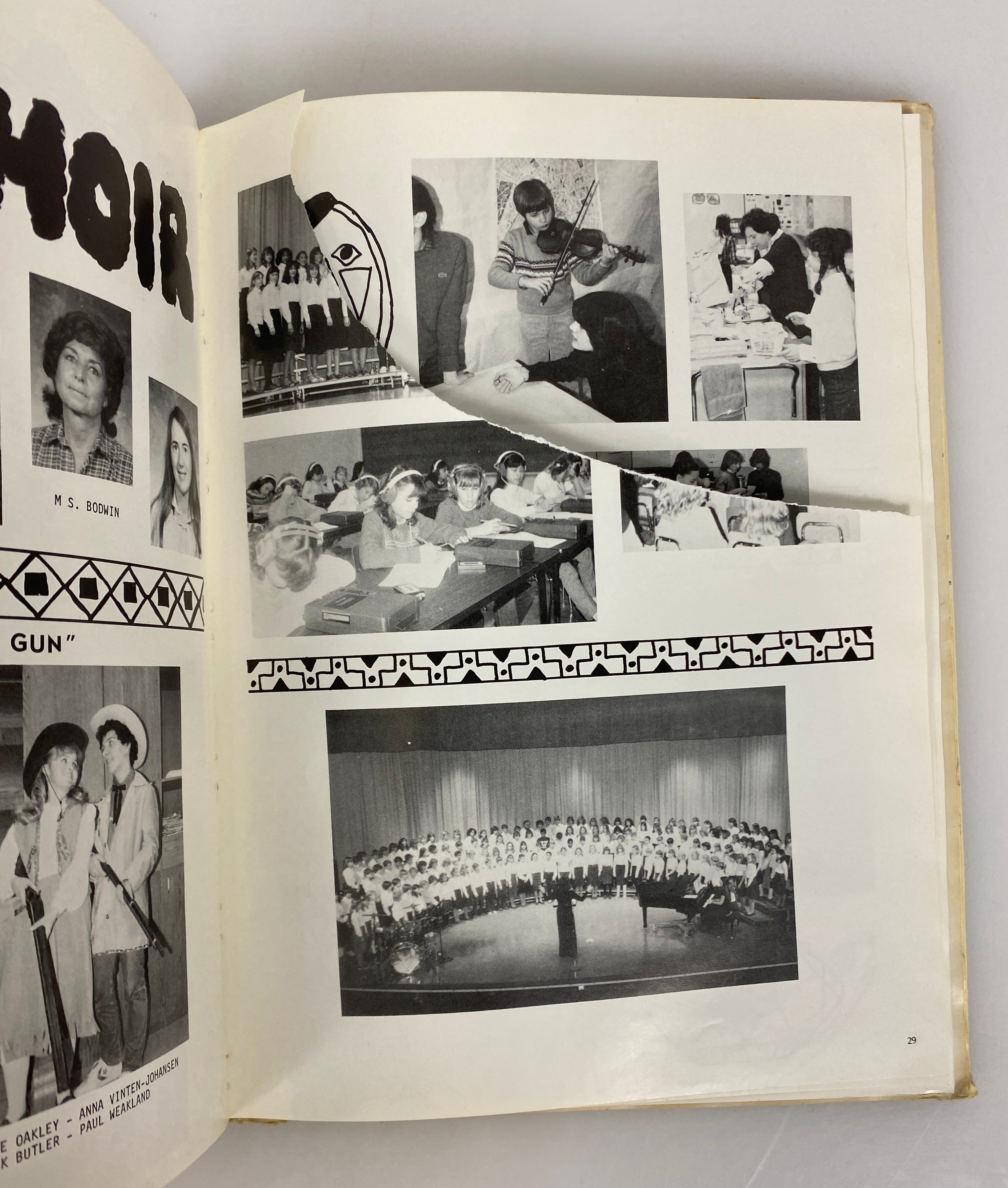 1982 MacDonald Middle School Yearbook East Lansing Michigan HC