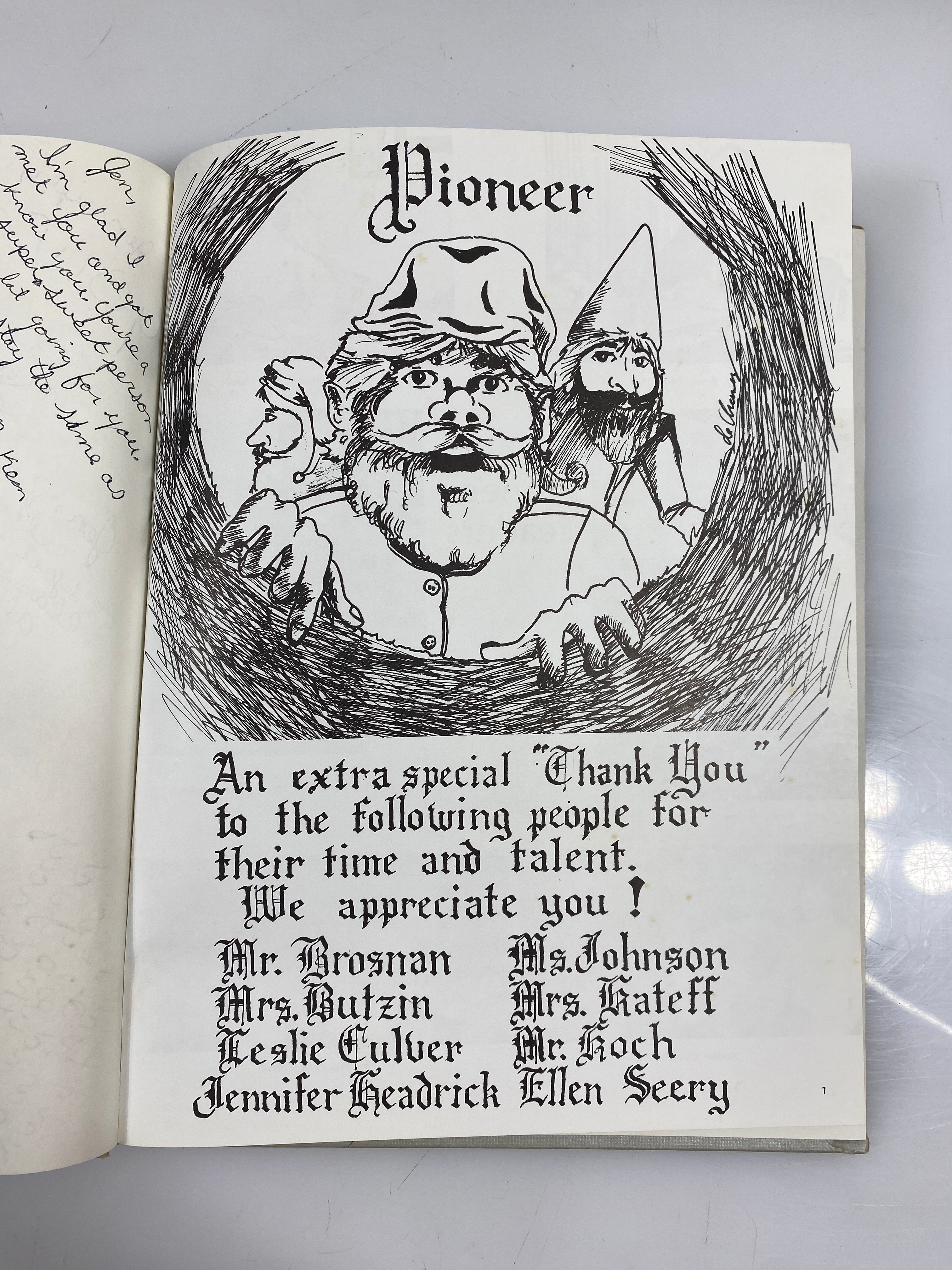 1982 Pioneer Middle School Yearbook Plymouth, Michigan HC