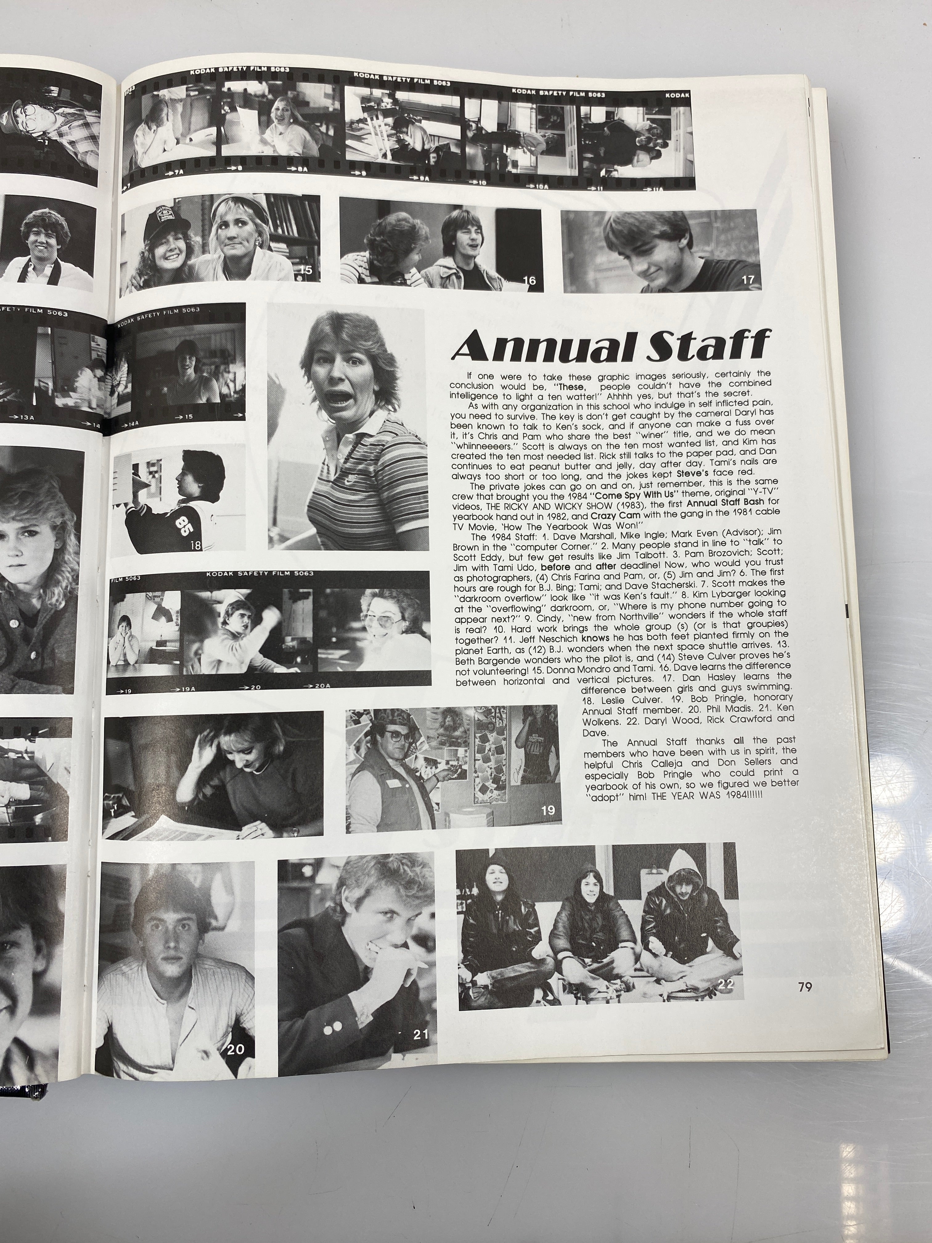 1984 Canton & Salem High School Yearbook Canton Michigan HC